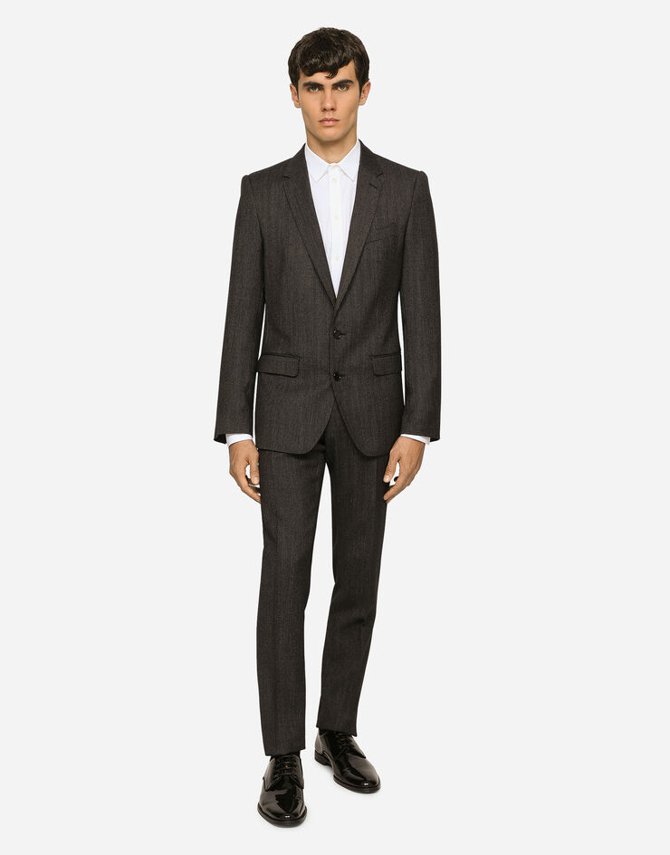 Dolce&Gabbana Single-breasted pinstripe wool Martini-fit suit Multicolor GK0EMTFRRD4