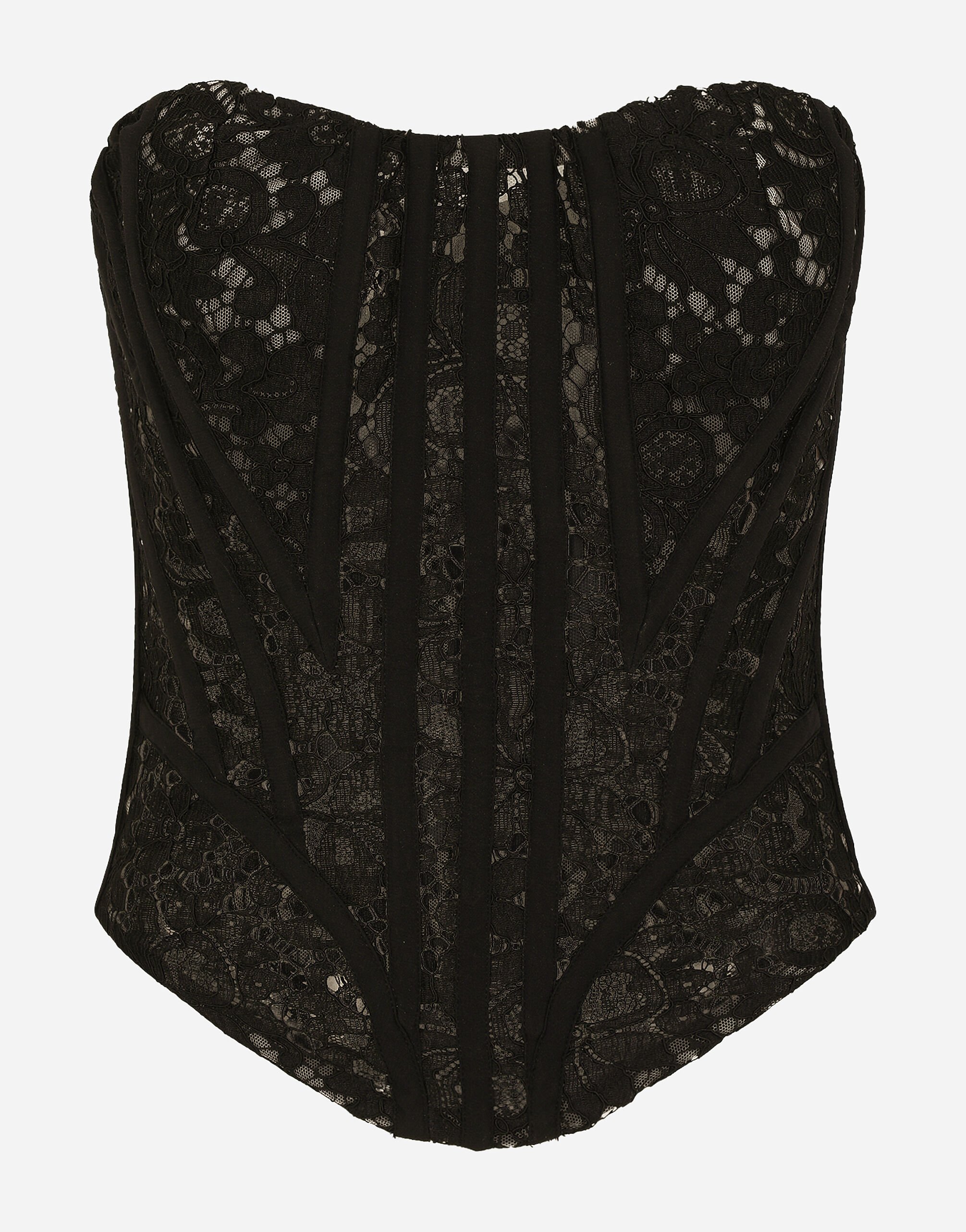 ${brand} Lace bustier with laces and eyelets ${colorDescription} ${masterID}