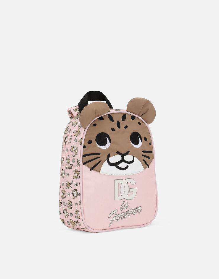 Dolce & Gabbana Mochila de nailon con estampado Logomania Rosa EM0141AU133