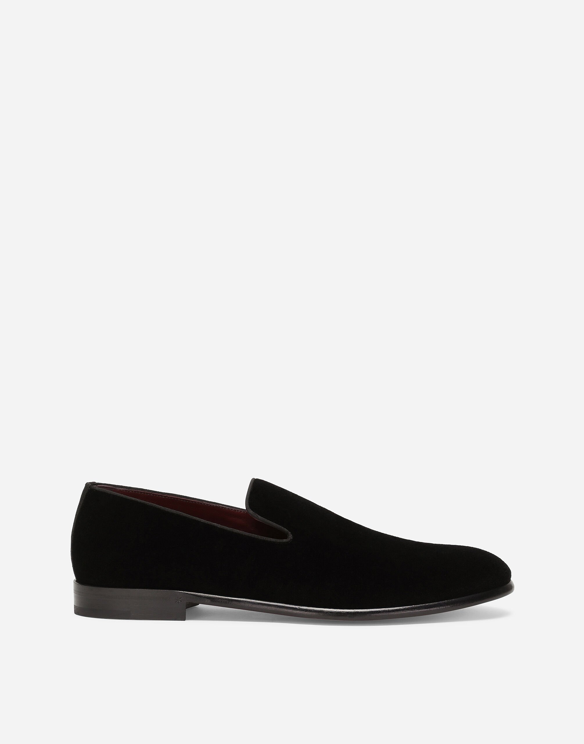 Dolce & Gabbana Velvet slippers Black A10782AB640