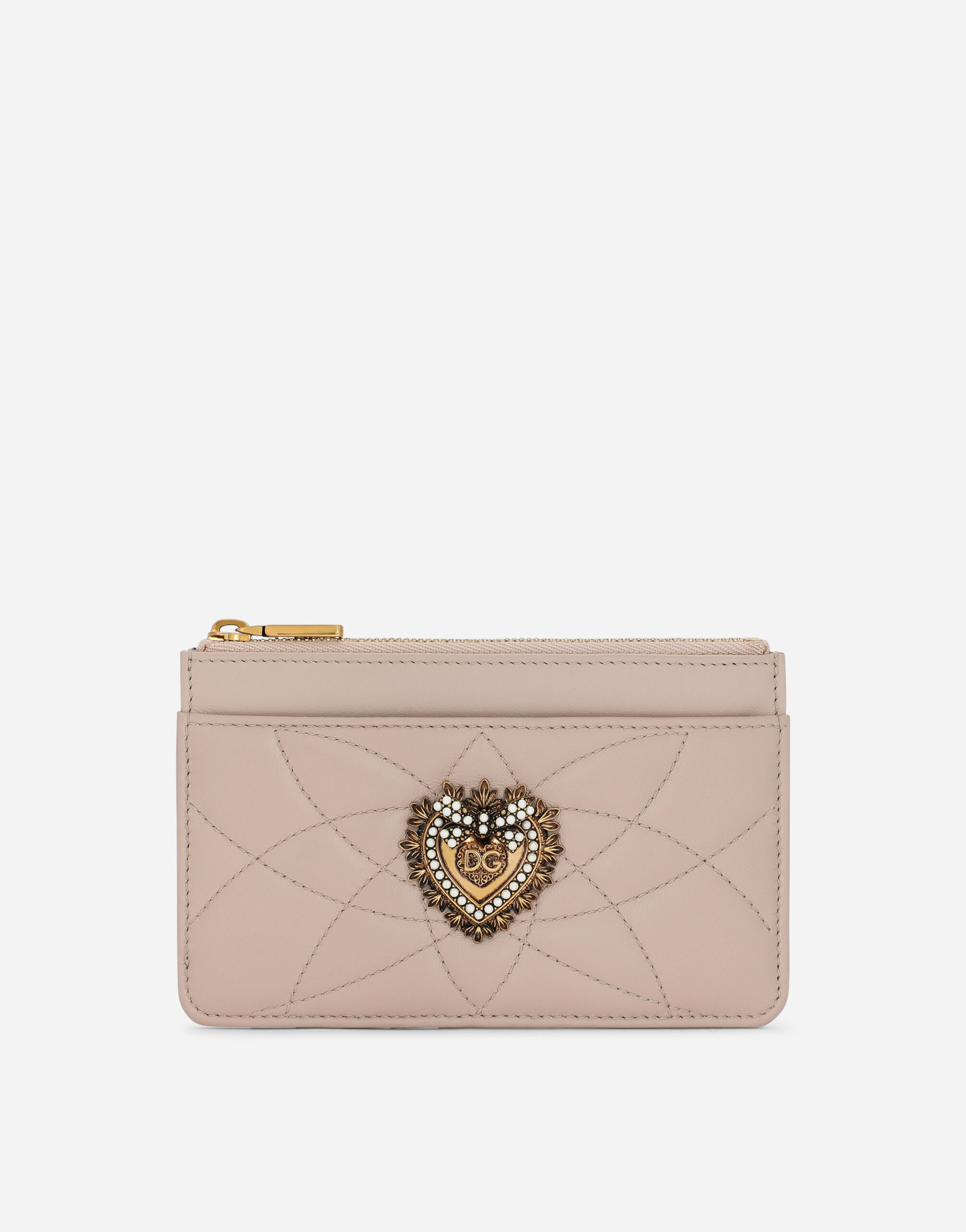 ${brand} Medium Devotion card holder in quilted nappa leather ${colorDescription} ${masterID}