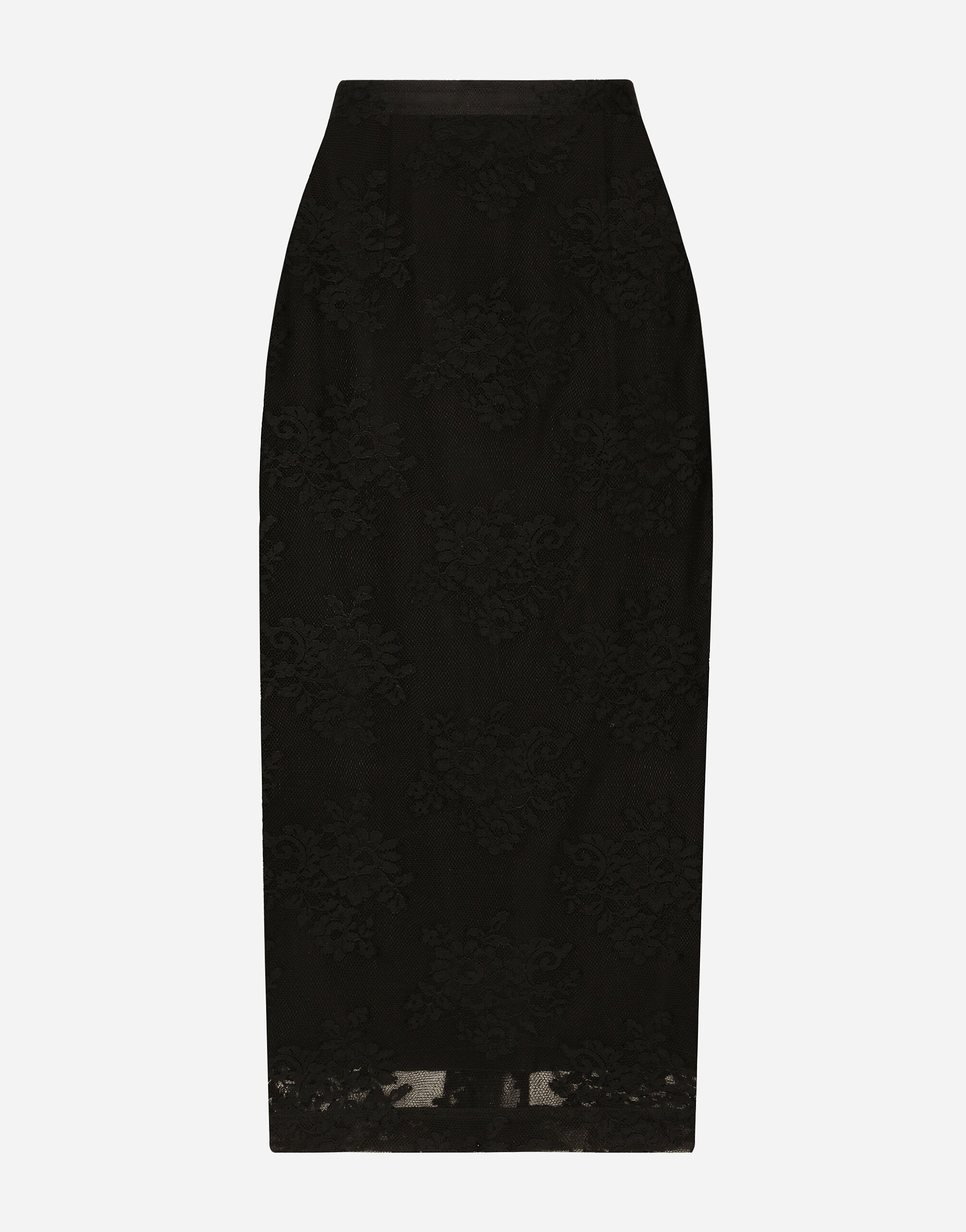 ${brand} Lace pencil skirt with slit ${colorDescription} ${masterID}