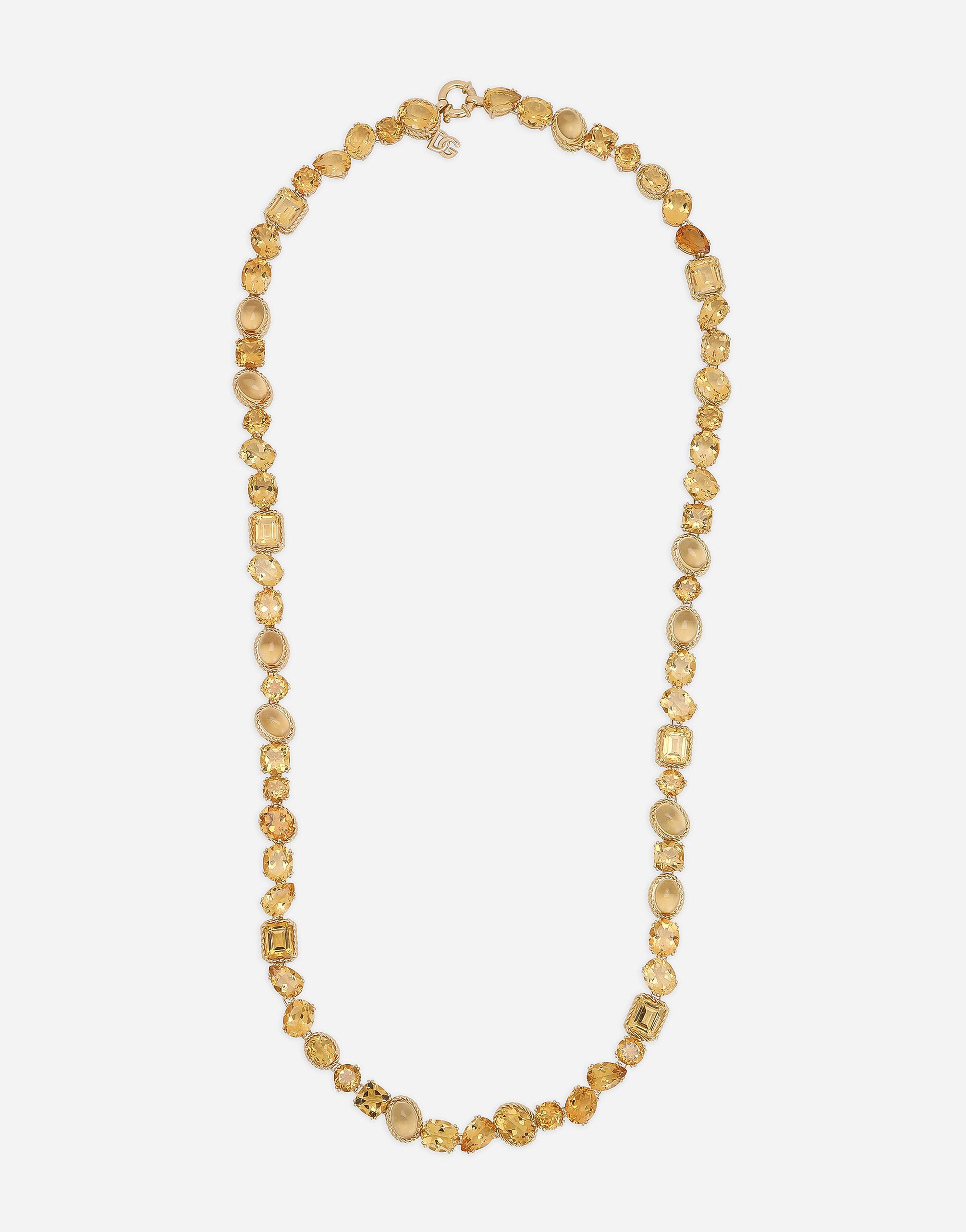 ${brand} Anna sautoir in yellow gold 18kt with citrines ${colorDescription} ${masterID}
