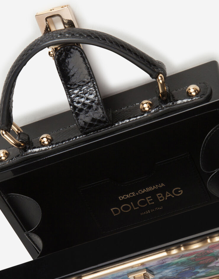 Dolce & Gabbana DOLCE BOX 明信片图案漆面木质手袋 多色 BB5970AM052