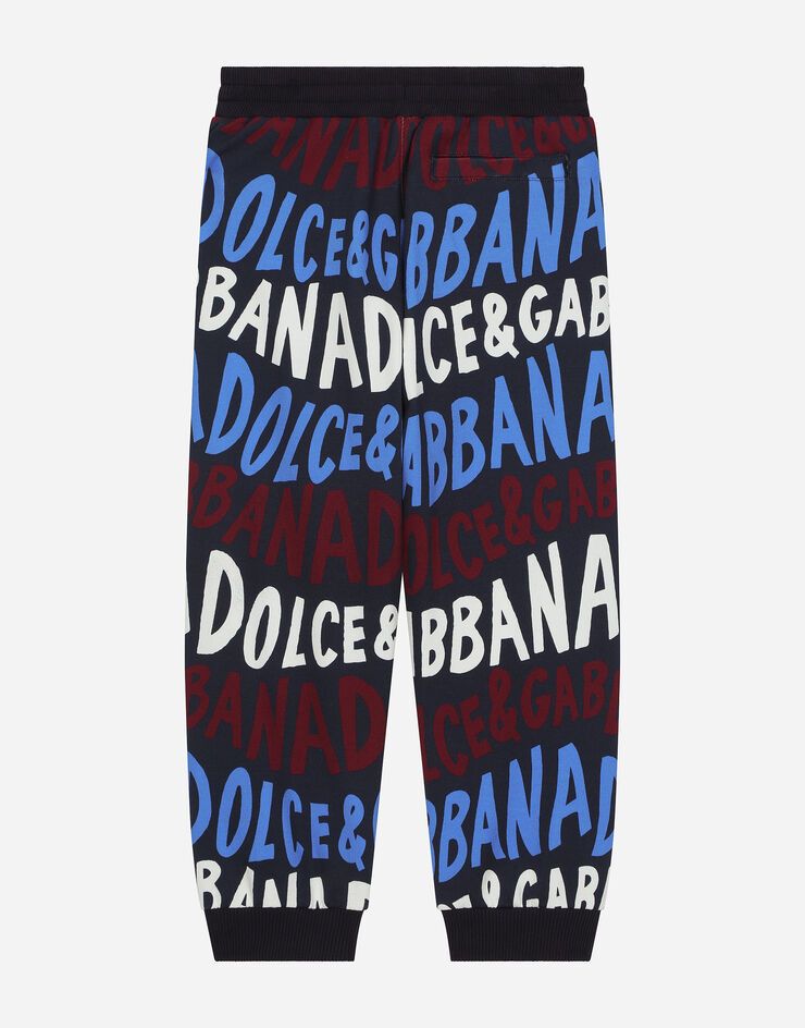 Dolce & Gabbana Pantalón de chándal de punto con logotipo Dolce&Gabbana Azul L4JPFEHS7OX