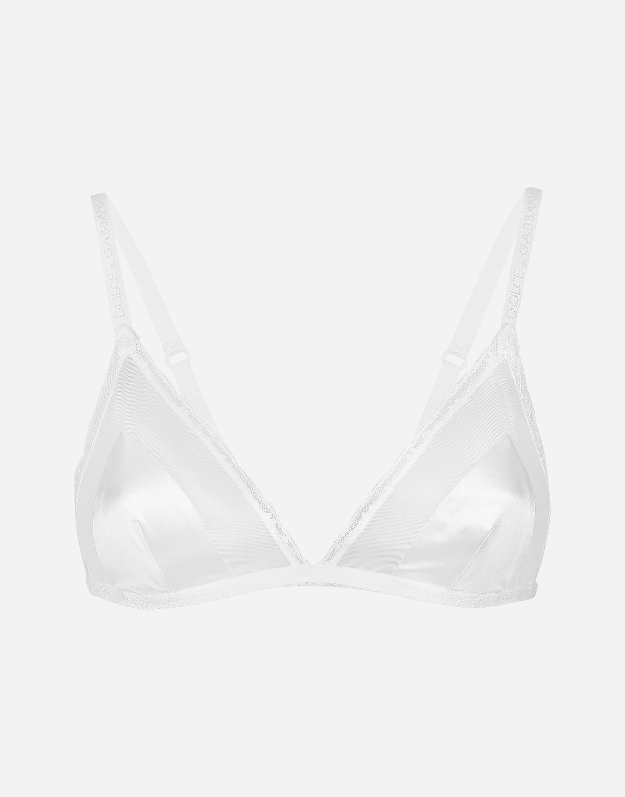 ${brand} Satin triangle bra with lace detailing ${colorDescription} ${masterID}