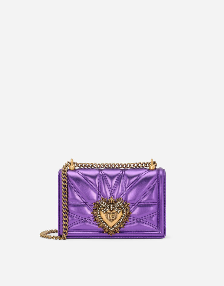 Medium Devotion shoulder bag in Purple for | Dolce&Gabbana® US