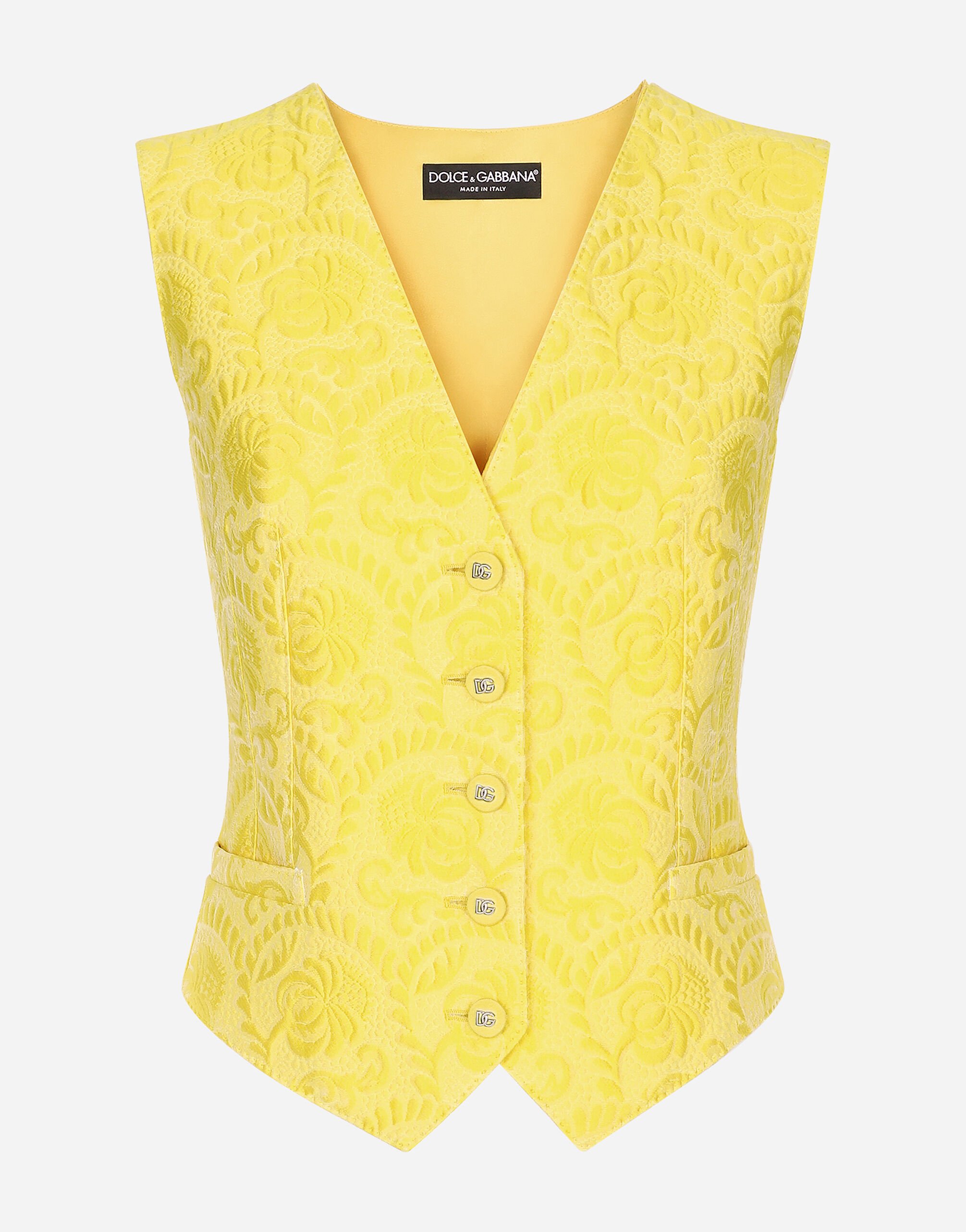 GILET in Yellow for | Dolce&Gabbana® US