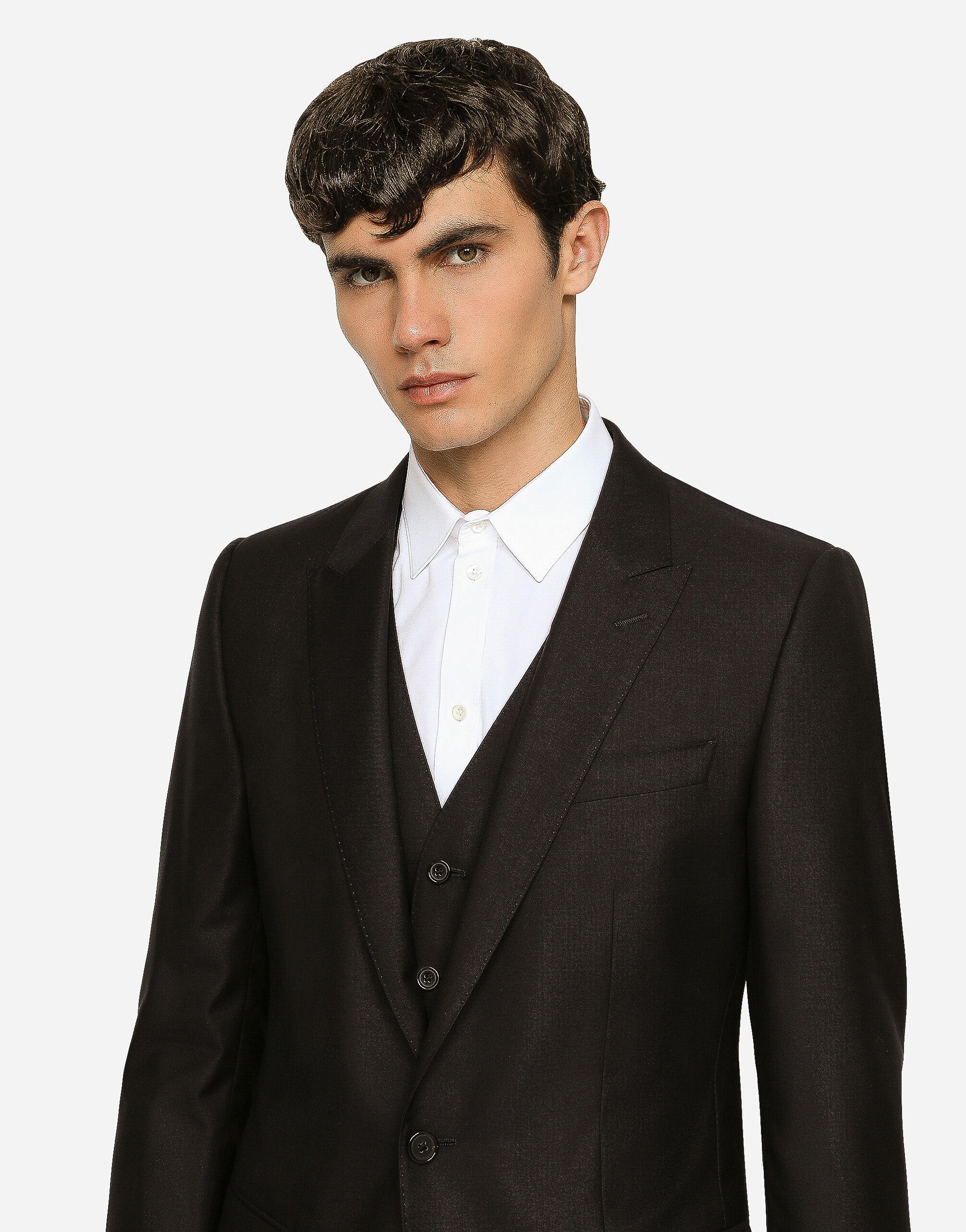 Wool and silk Martini-fit suit