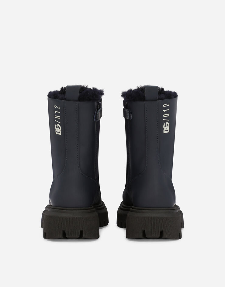 Blue boots for Calfskin | US Dolce&Gabbana® combat in