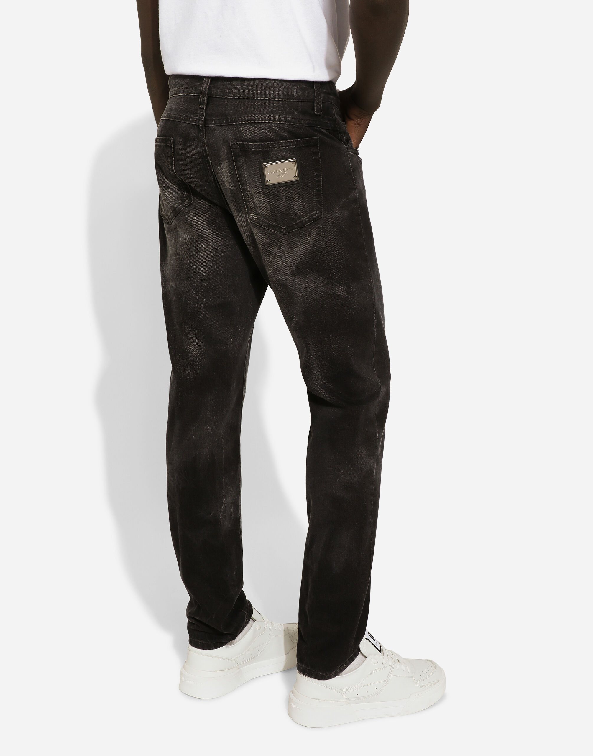 グレーのメンズ Regular-fit gray denim jeans | Dolce&Gabbana®