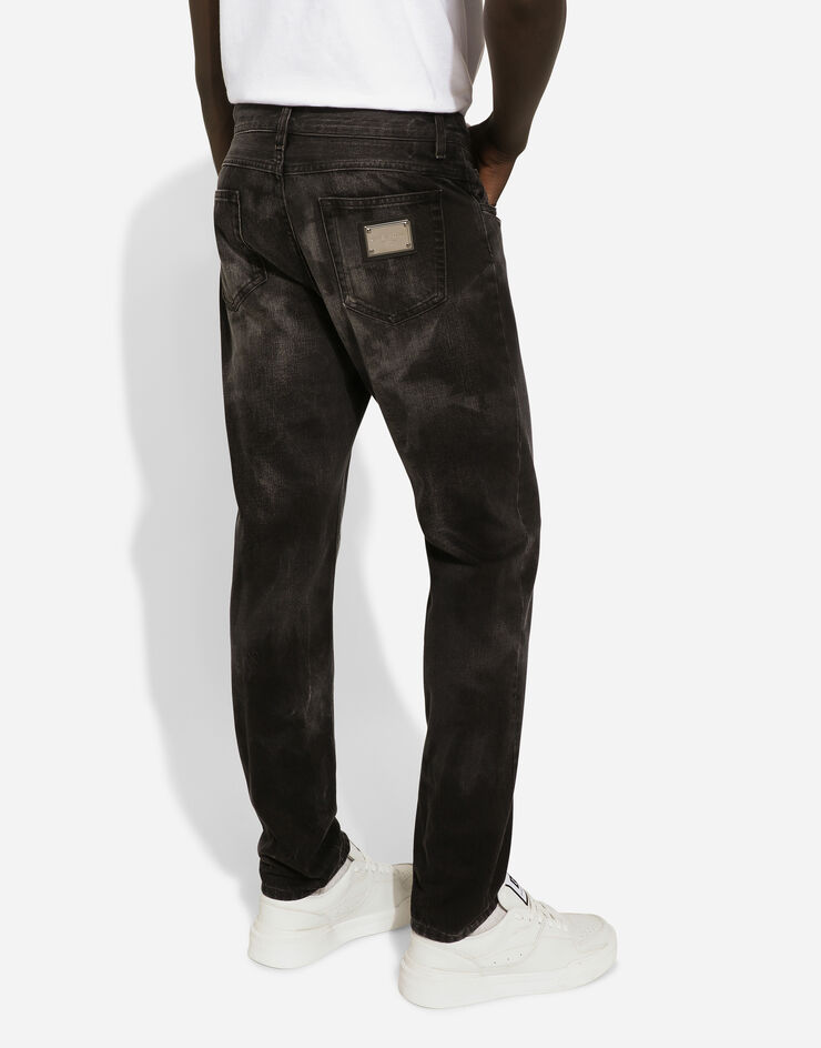 Dolce & Gabbana Regular-fit gray denim jeans Grau GYJCCDG8KJ2