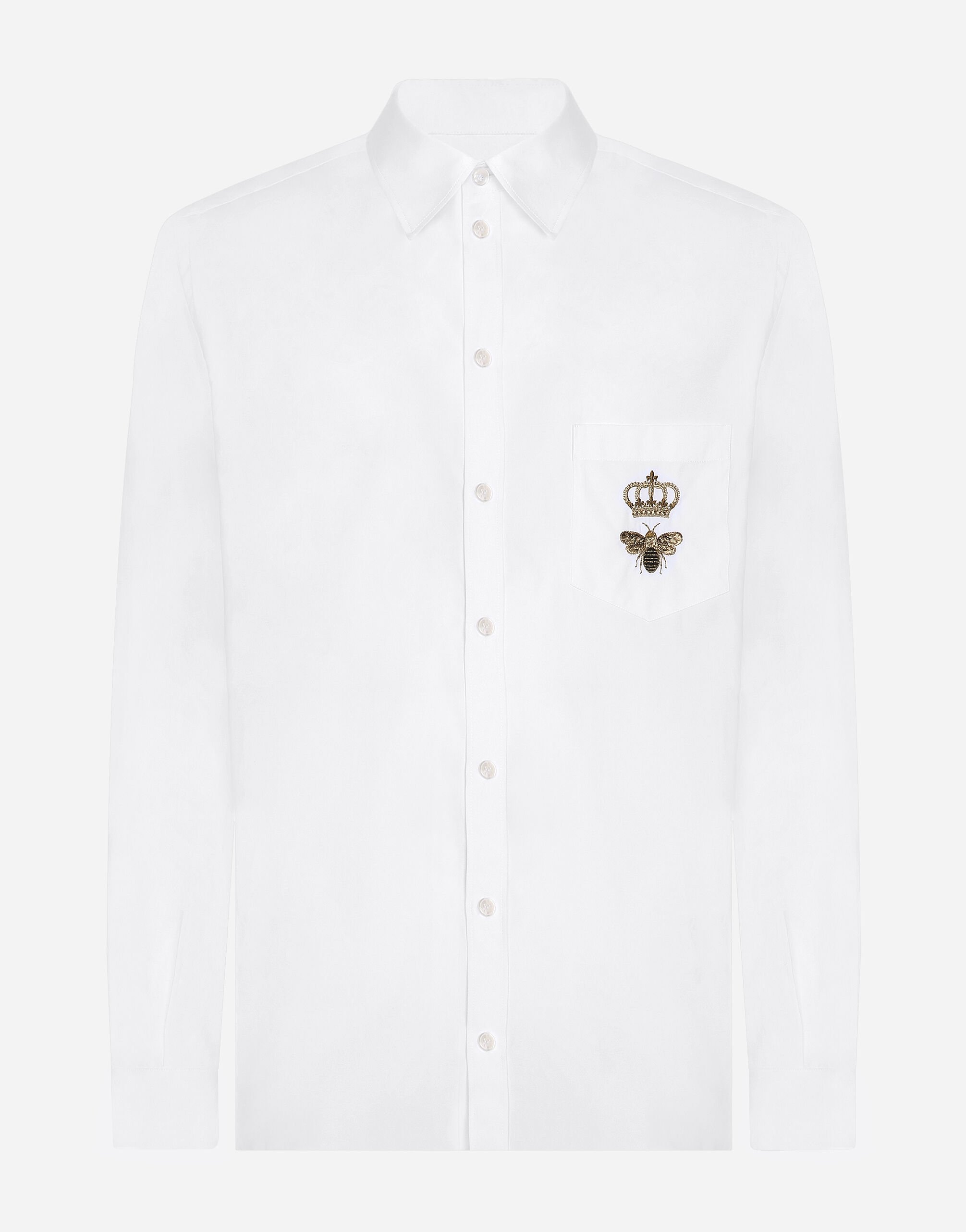 ${brand} Cotton Martini-fit shirt with embroidery ${colorDescription} ${masterID}