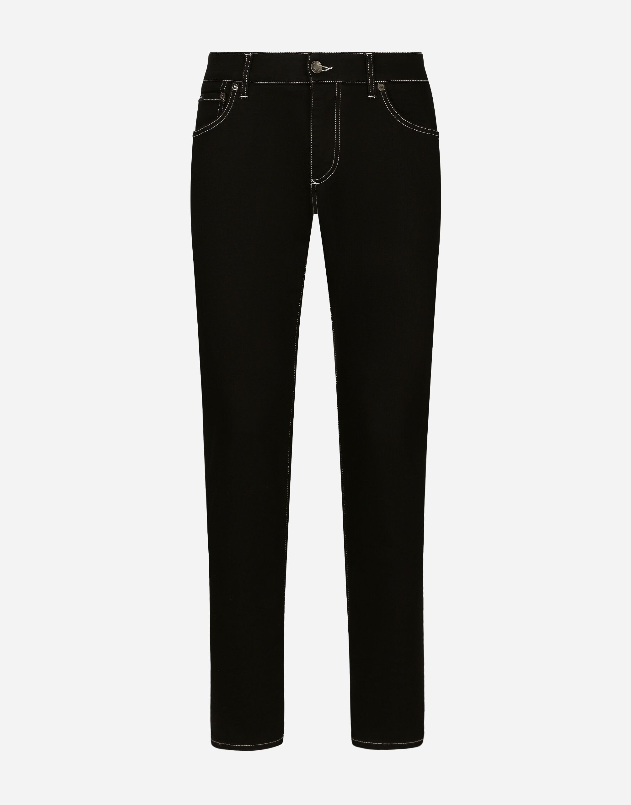 Dolce & Gabbana جينز دنيم مرن أسود بقصة ضيقة متعدد الألوان G5LY0DG8LA5