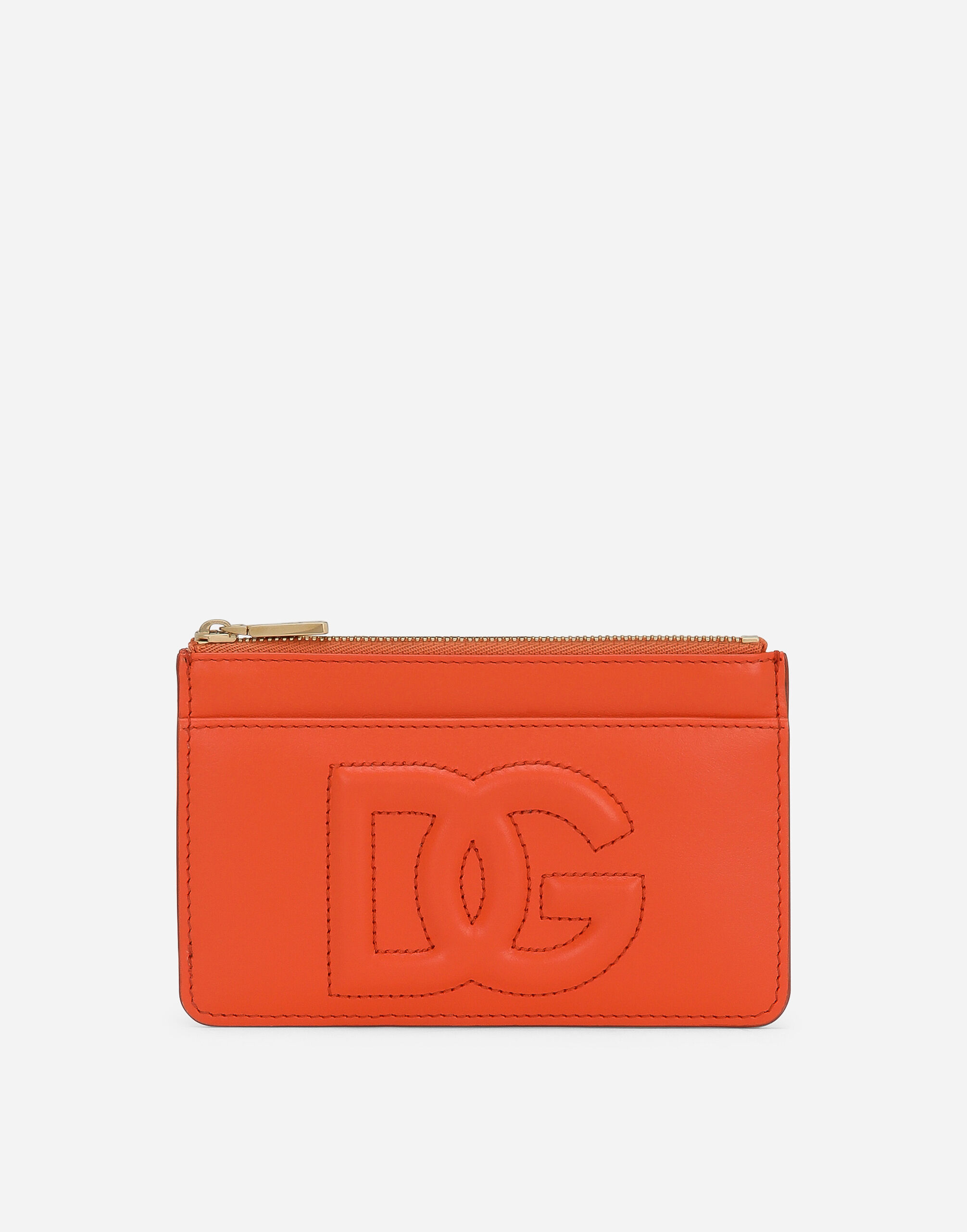 Dolce & Gabbana Medium DG Logo card holder Orange BI1265A1001