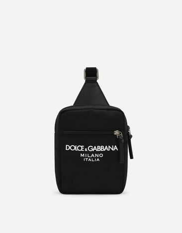 ${brand} Nylon belt bag with Dolce&Gabbana logo ${colorDescription} ${masterID}