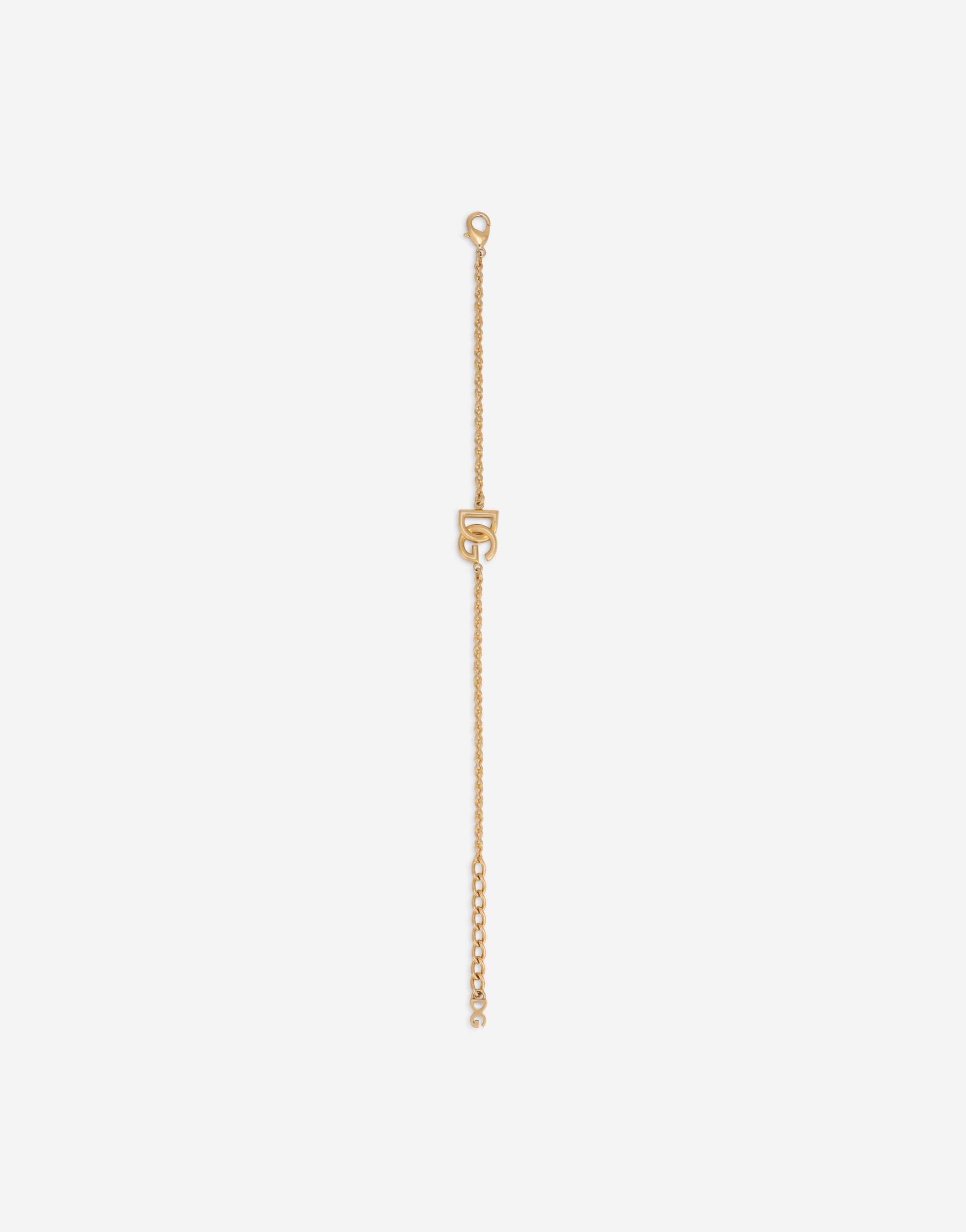 Link bracelet with DG-logo in Gold for | Dolce&Gabbana® US