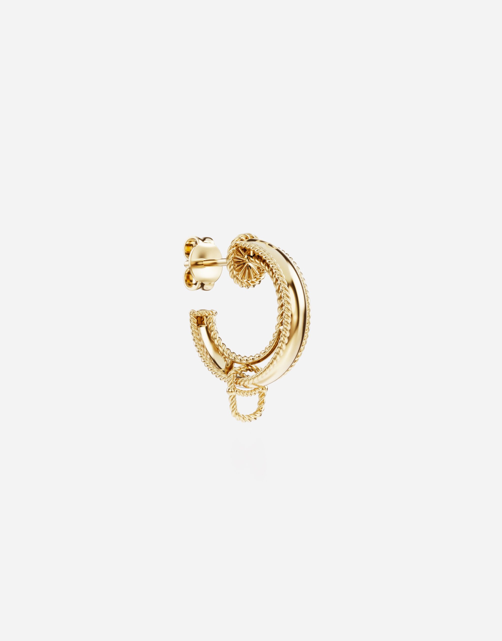 Dolce & Gabbana Rainbow Alphabet earring in yellow 18kt gold Gold WANR1GWMIXA