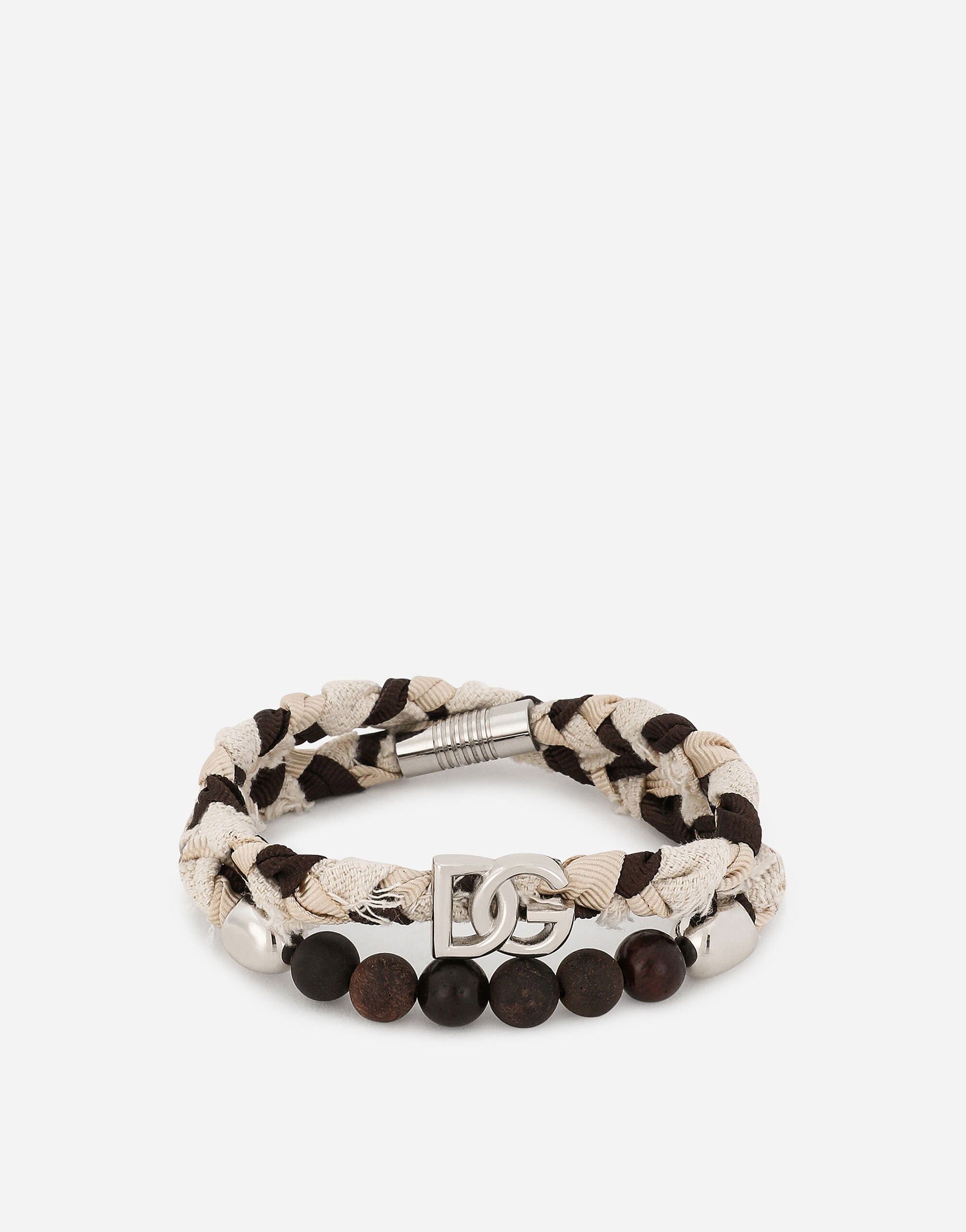 Dolce & Gabbana Bracelet tressé Vert GH895AHUMOH