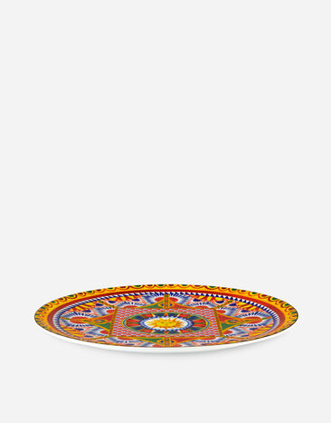 Dolce & Gabbana Assiette de présentation en Porcelaine Multicolore TC0010TCA21