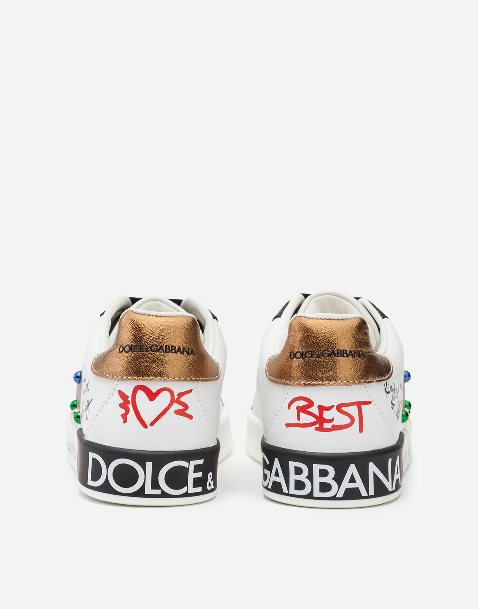 DOLCE&GABBANA】 ベビー レタリング プリント スニーカー - ベビー 