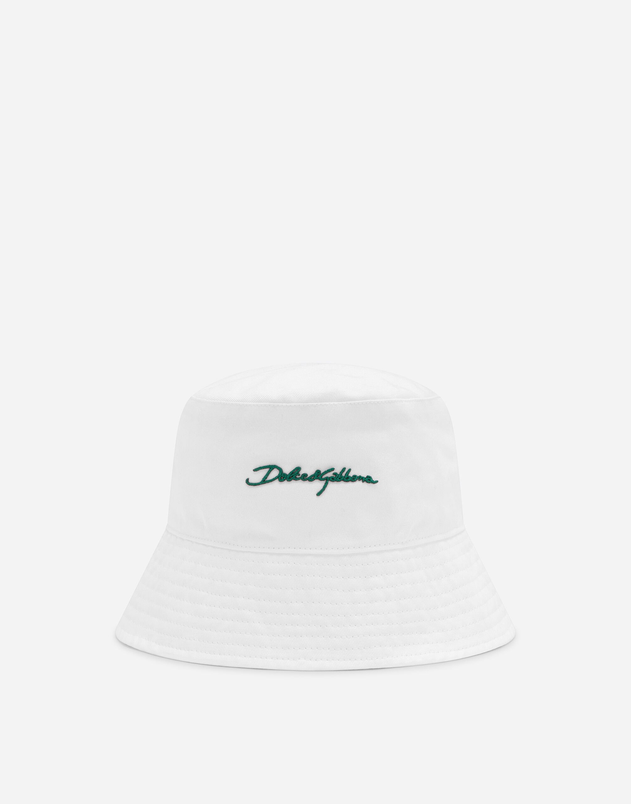 ${brand} Bucket hat with Dolce&Gabbana logo ${colorDescription} ${masterID}