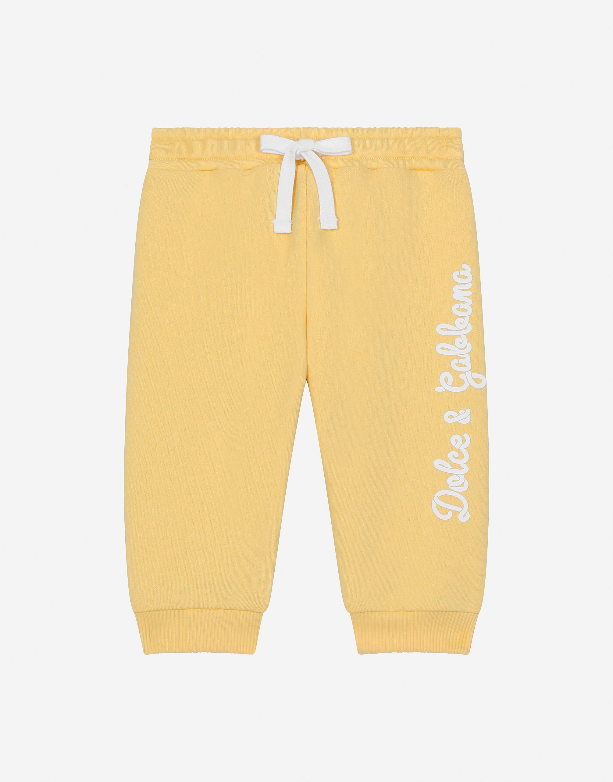 ${brand} Jersey jogging pants with Dolce&Gabbana logo ${colorDescription} ${masterID}