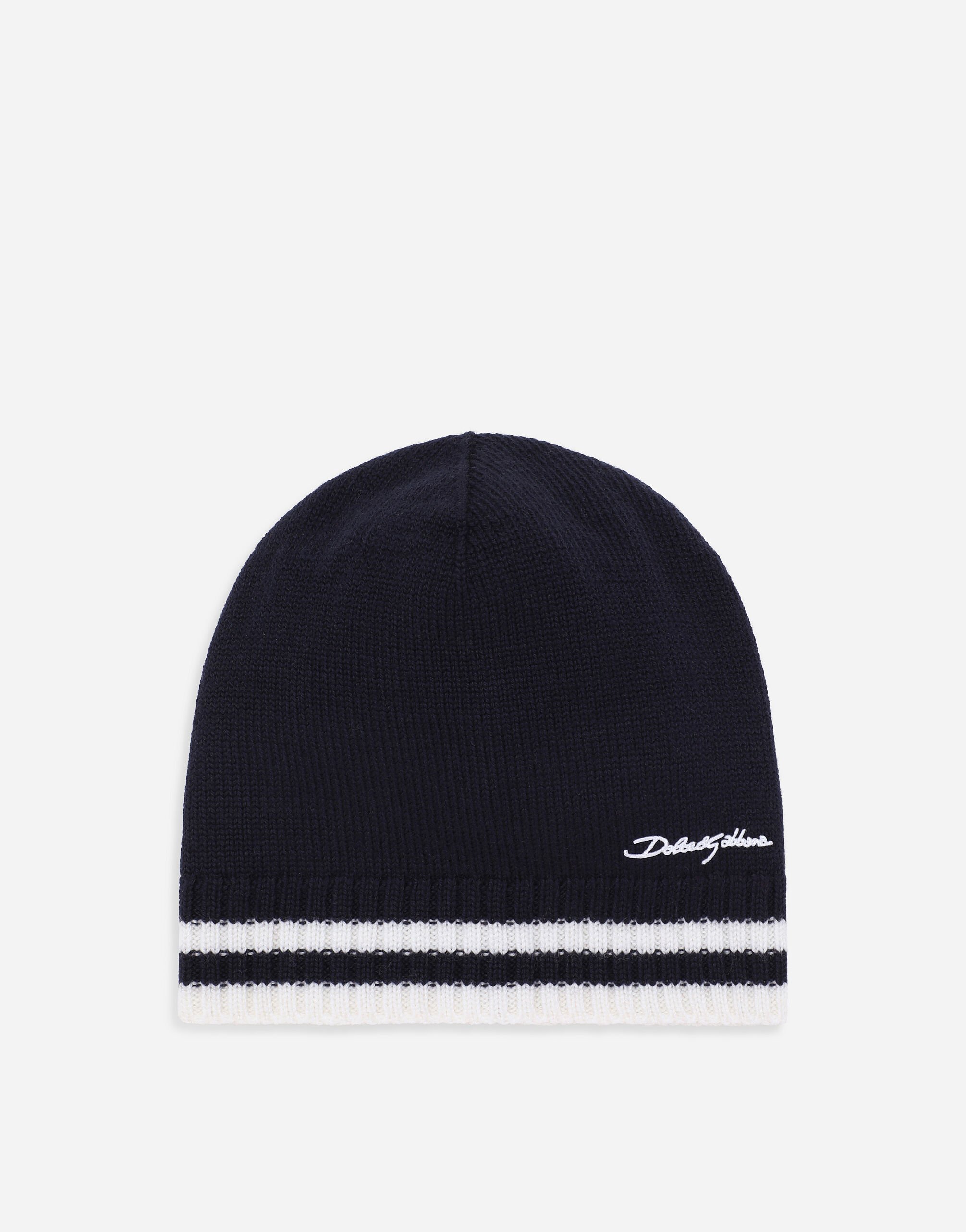 ${brand} Knit hat with Dolce&Gabbana logo ${colorDescription} ${masterID}
