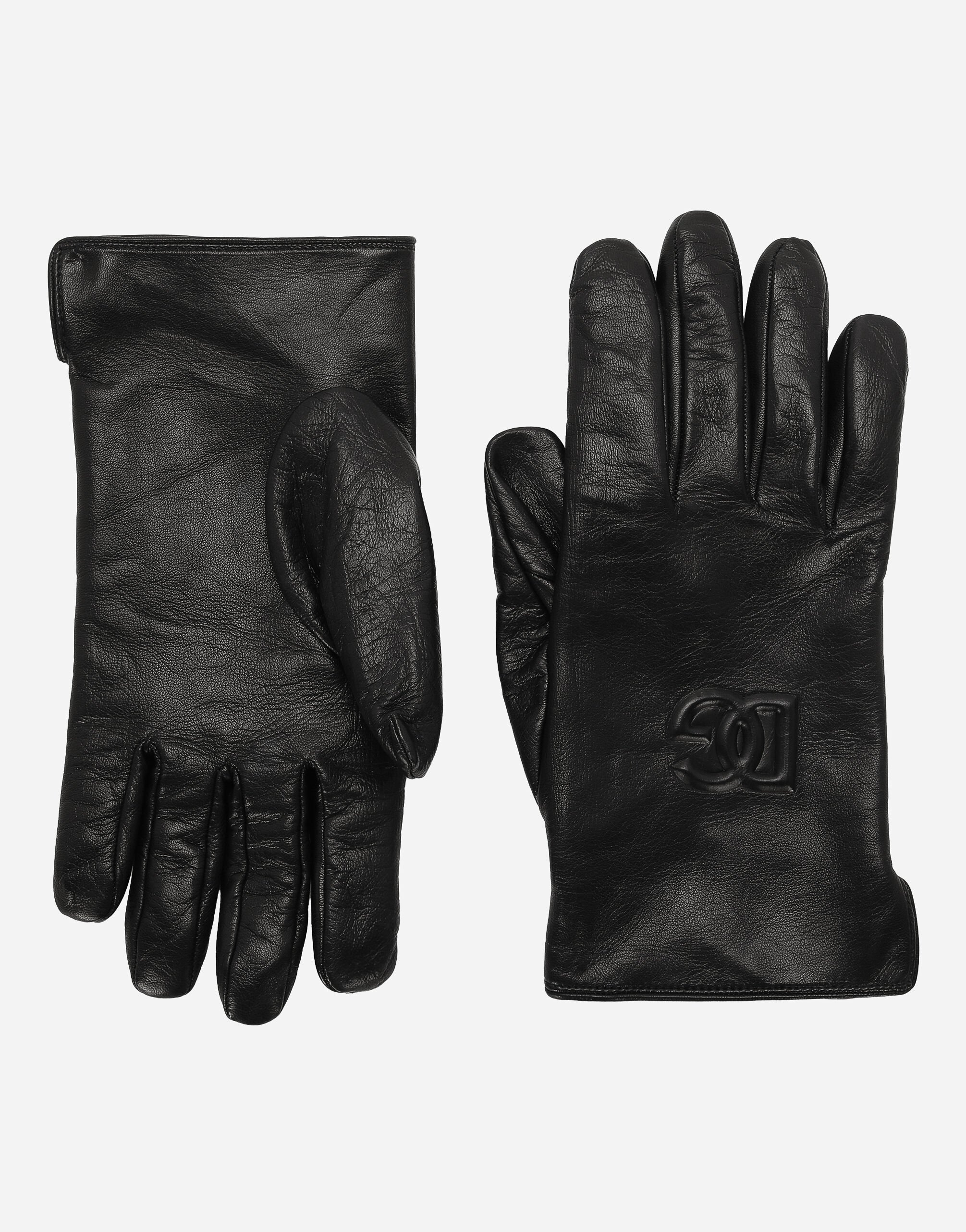 Dolce&Gabbana Nappa leather gloves Black G2SY1THU7PR