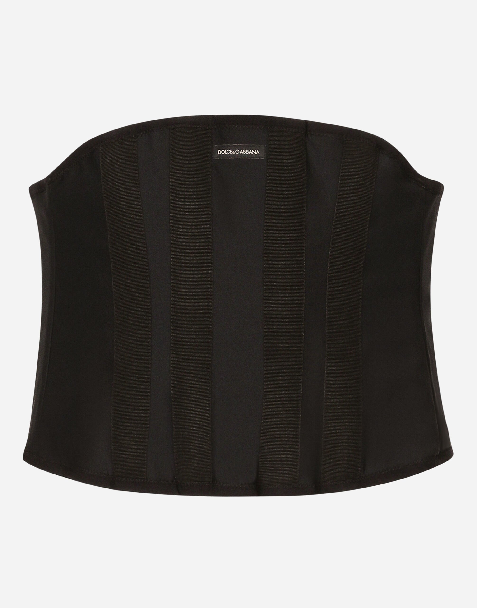 Dolce&Gabbana Boned stretch corset Black G2SY1THU7PR