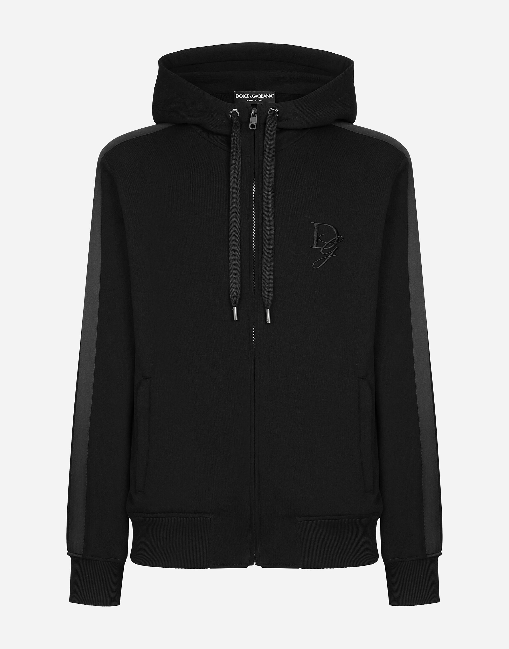 ${brand} Cotton jersey hoodie with DG embroidery ${colorDescription} ${masterID}