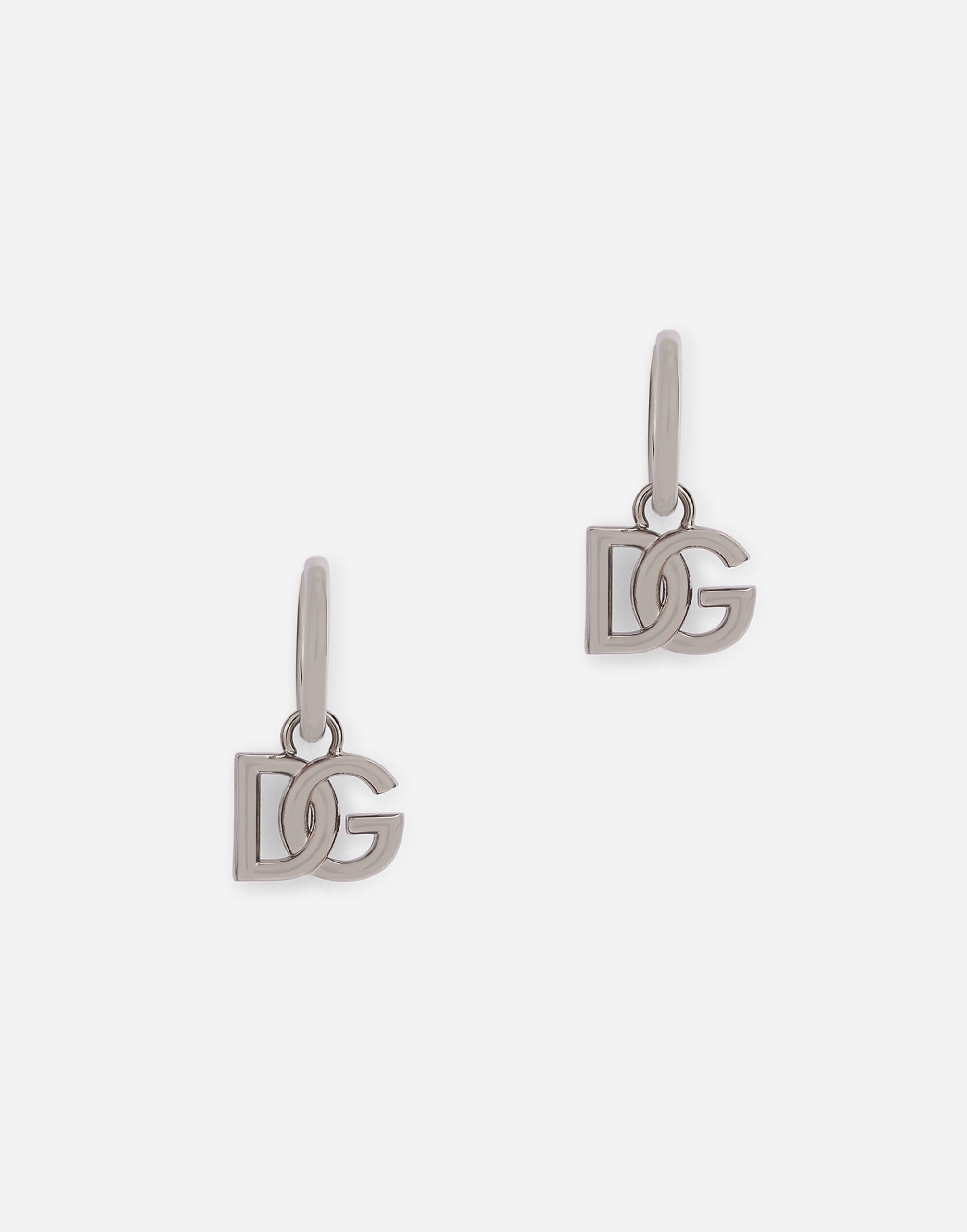 ${brand} Pendientes de aro con colgantes del logotipo DG ${colorDescription} ${masterID}