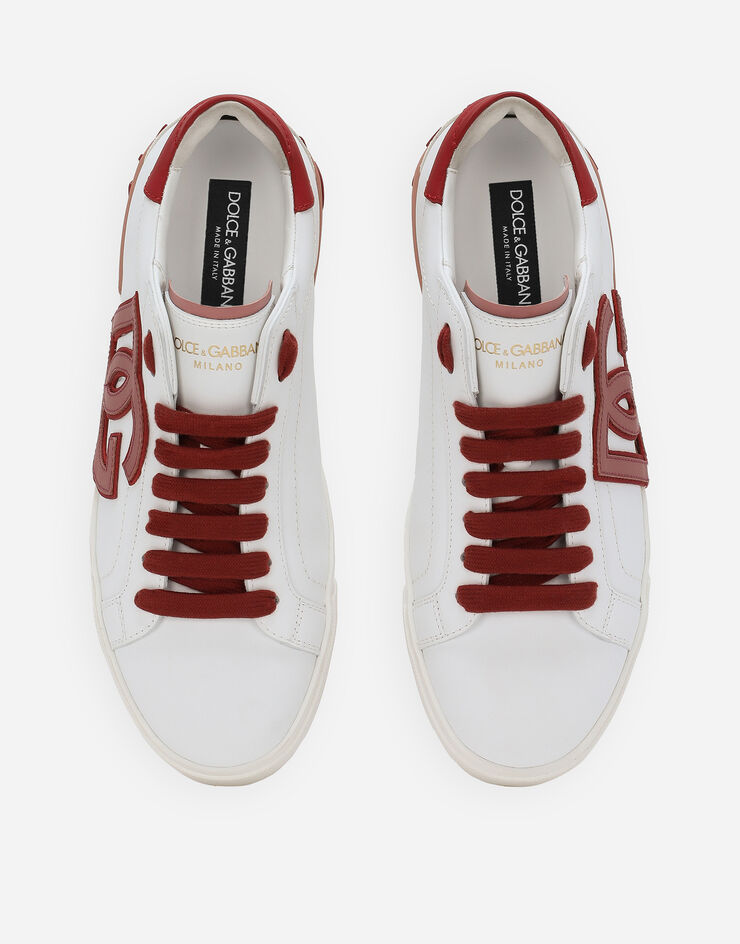 Dolce & Gabbana Portofino vintage calfskin sneakers White CK2203AR028