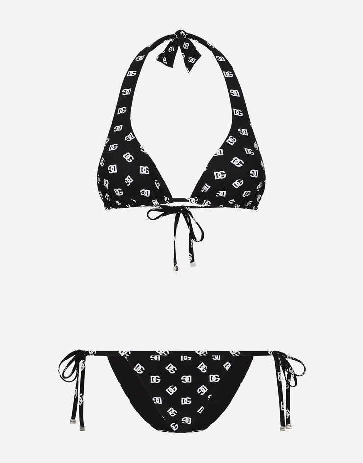 Dolce & Gabbana Bikini de triángulo con estampado del logotipo DG Imprima O8A02JON02A