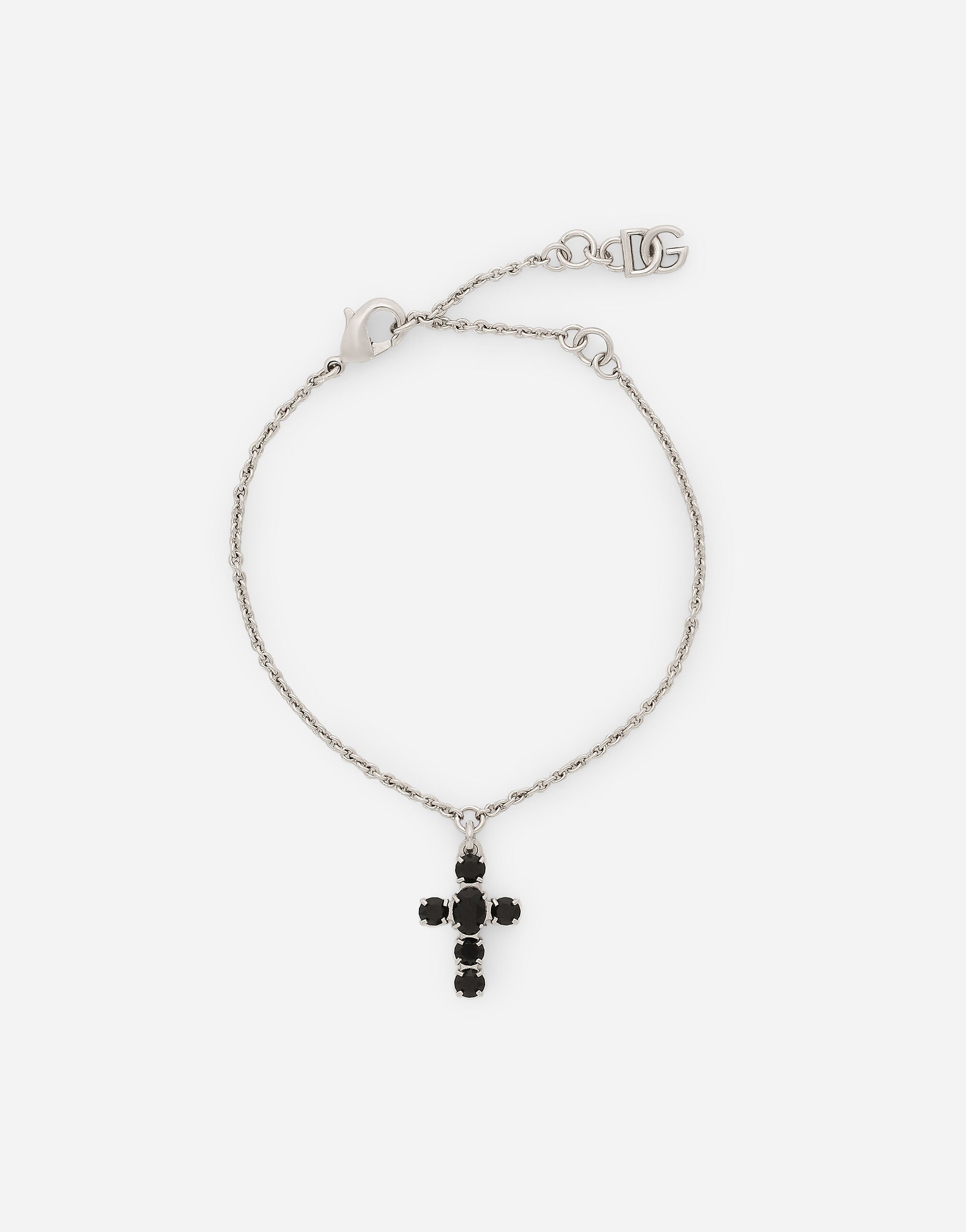 ${brand} Bracciale a catena con charms croce in strass ${colorDescription} ${masterID}