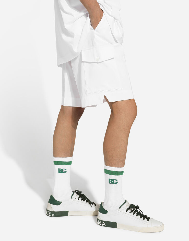 Dolce & Gabbana Gabardine shorts with side pockets White GW3JATFU60L