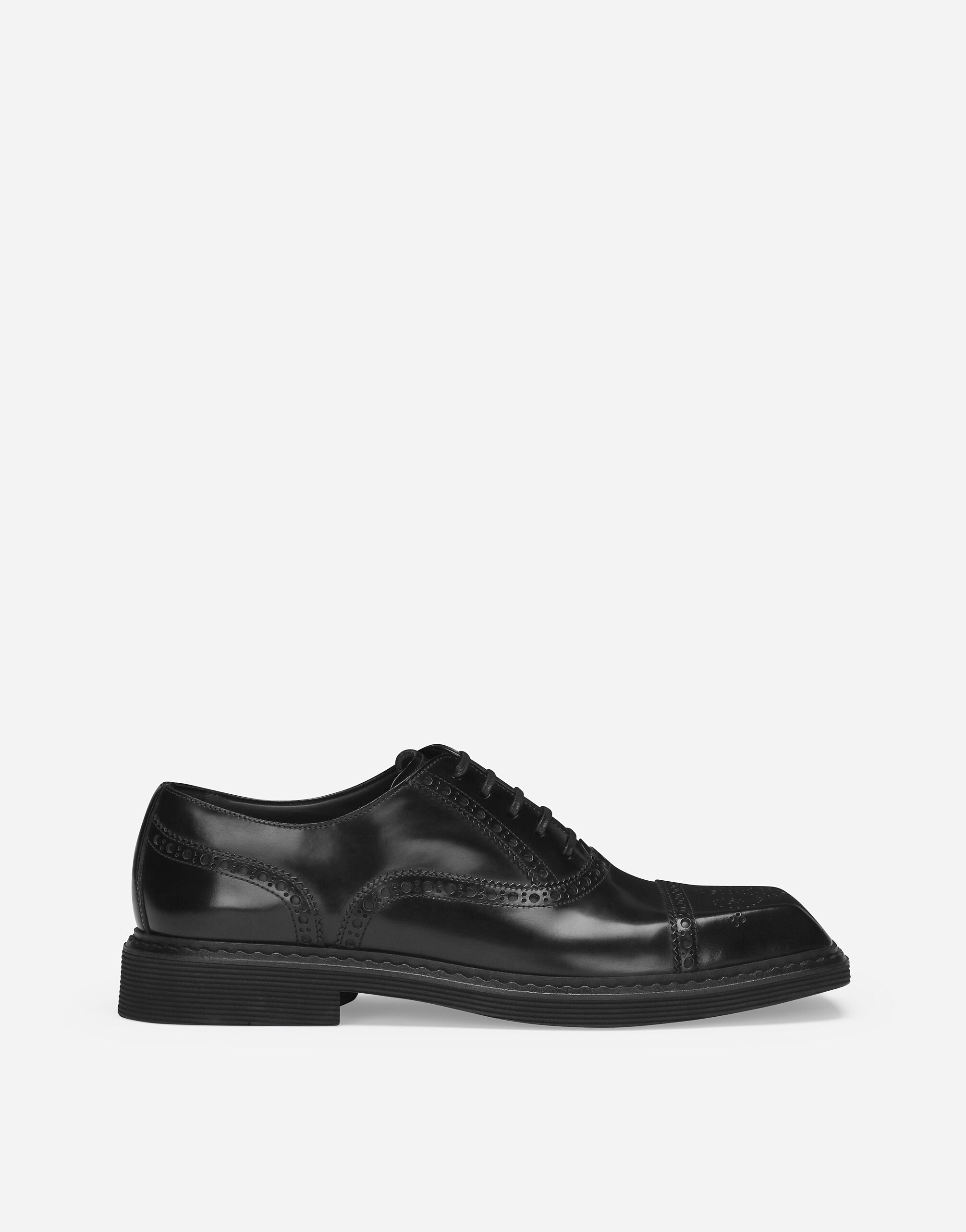 Dolce & Gabbana Brushed calfskin Derby shoes Black A10840A1203