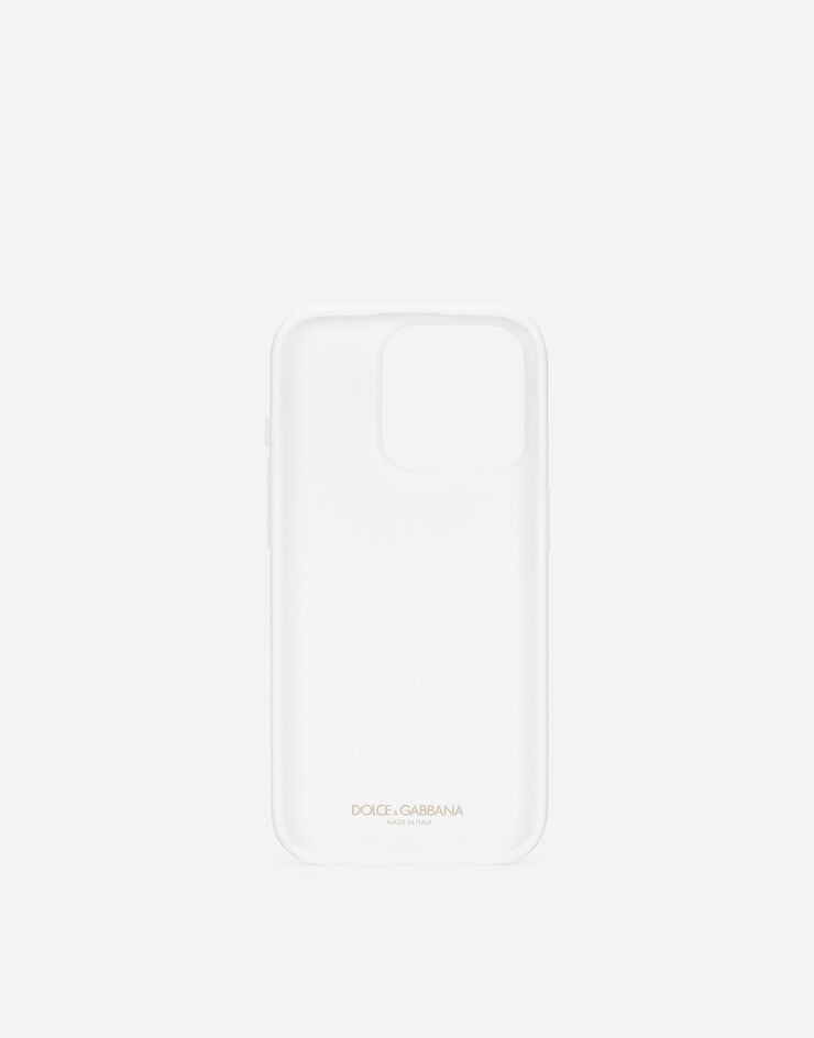 Dolce & Gabbana Coque pour iPhone 15 Pro Jaune BI3312AT880