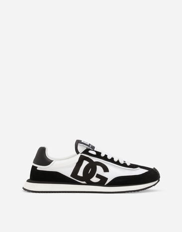 Dolce & Gabbana Sneaker DG CUSHION aus Materialmix Weiss CK2288A5355