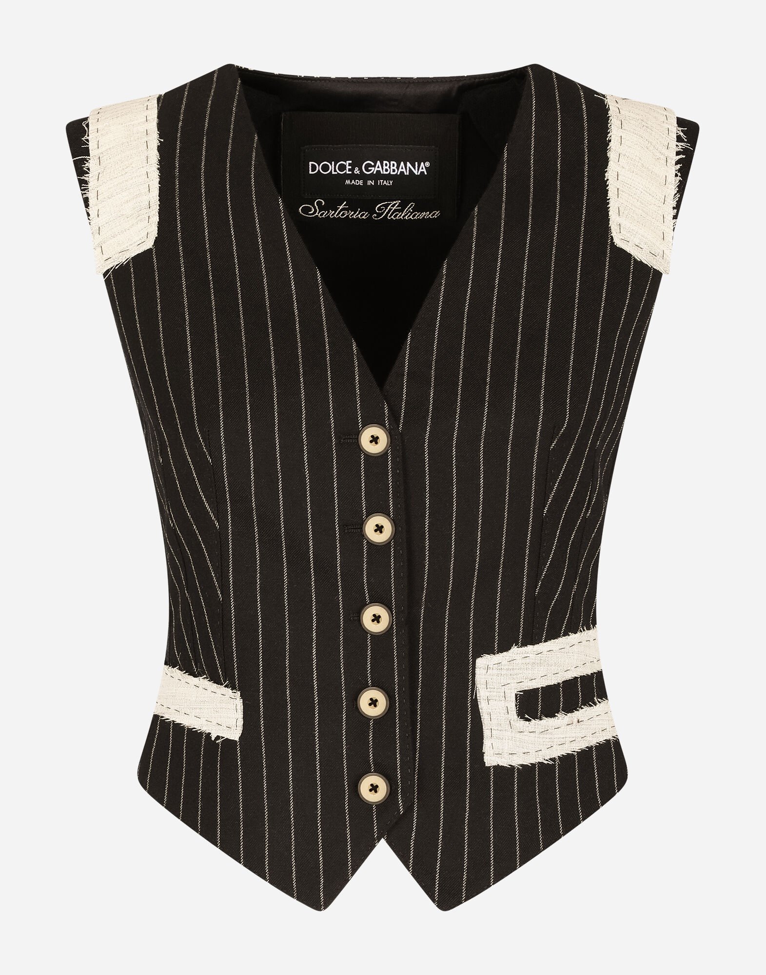 Dolce & Gabbana】DGロゴジャカードラウンドネックセーター-