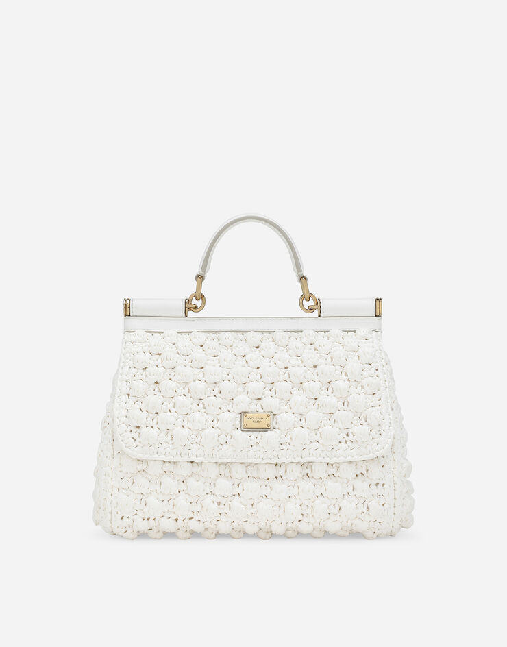 Dolce & Gabbana حقيبة يد سيسيلي كبيرة أبيض BB6002AY208