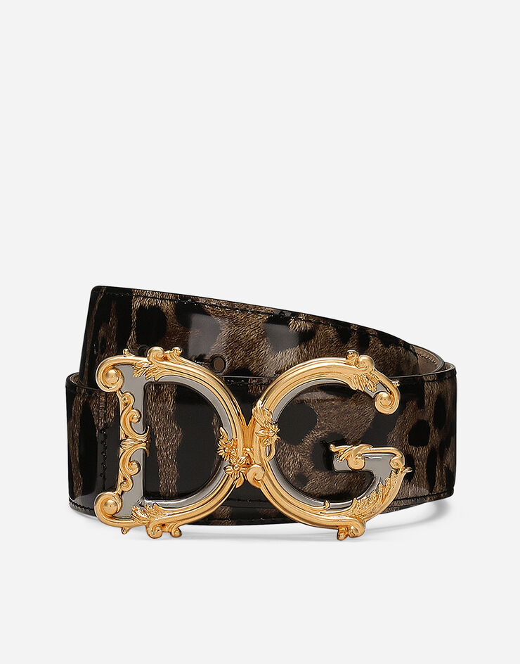 Dolce&Gabbana Ceinture DG Girls Imprimé Animalier BE1517AM568