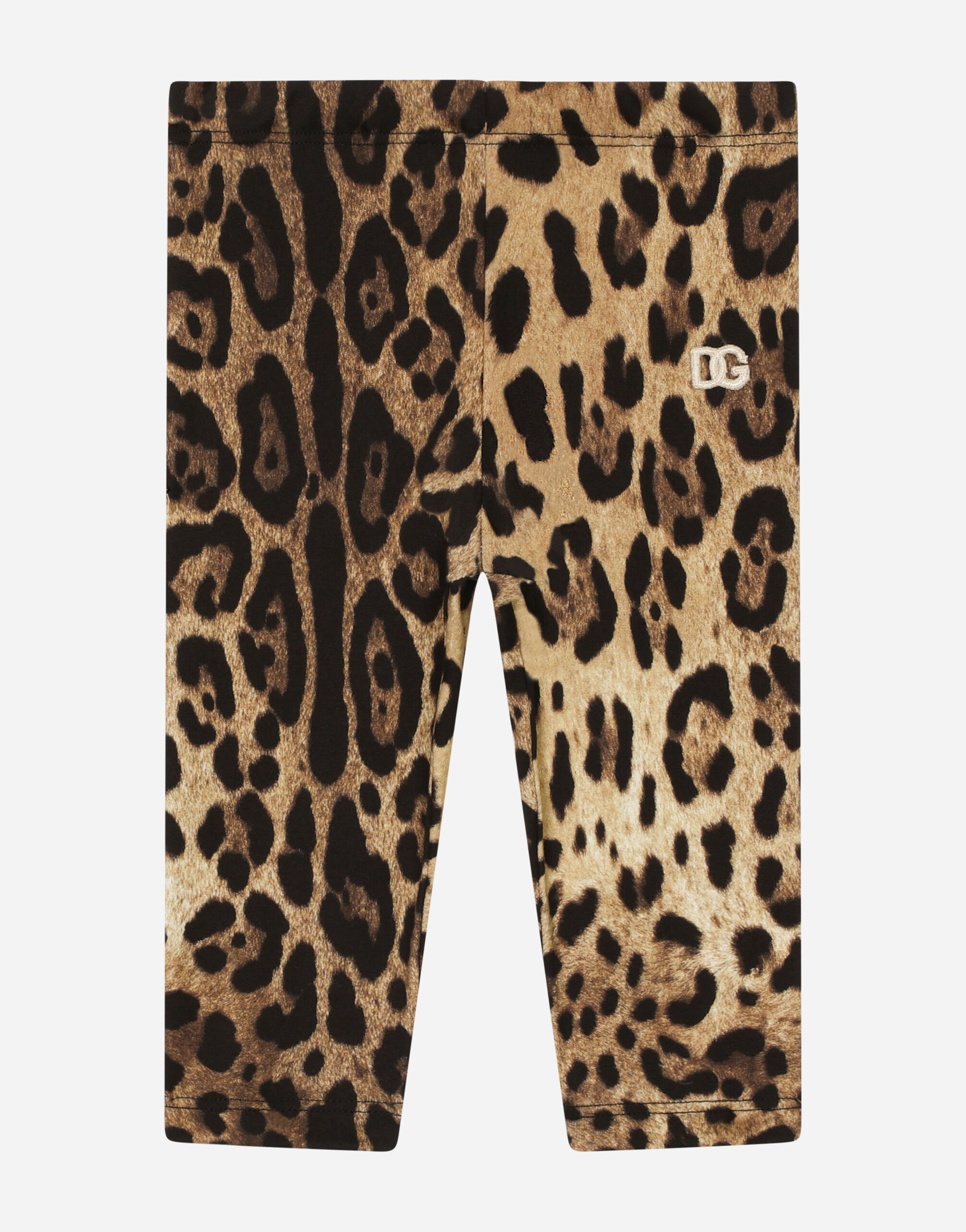 Dolce & Gabbana Leggings in interlock stampa leopardo Stampa L23Q30FI5JU