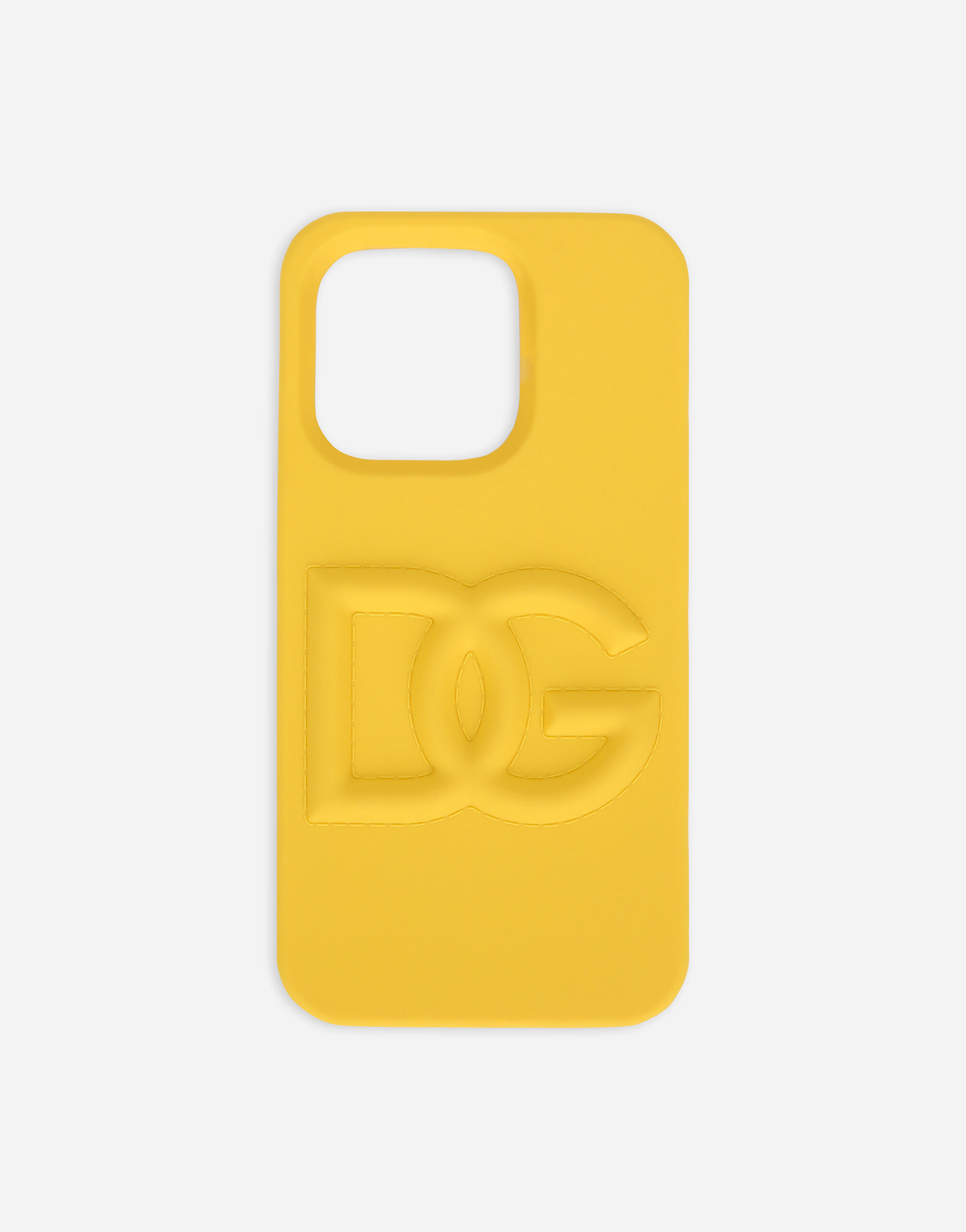 Dolce & Gabbana Rubber iPhone 15 Pro cover Yellow BI3314AT880