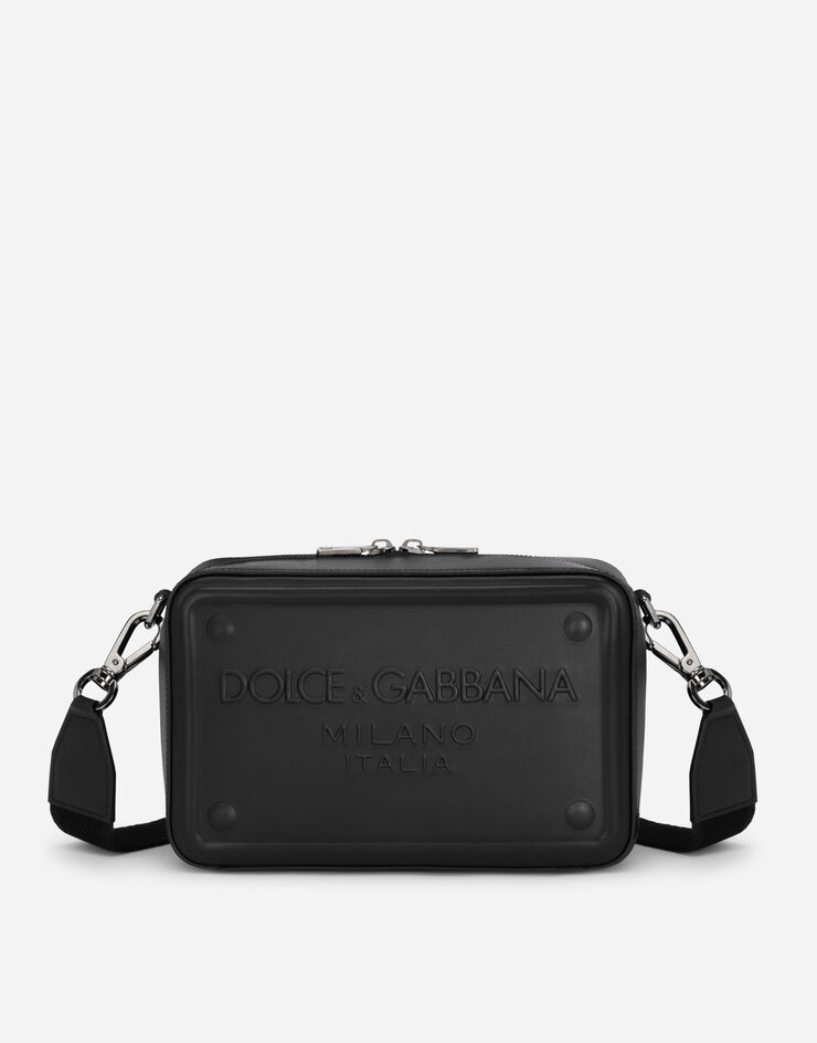 Dolce & Gabbana Сумка кросс-боди из телячьей кожи с рельефным логотипом черный BM7329AG218