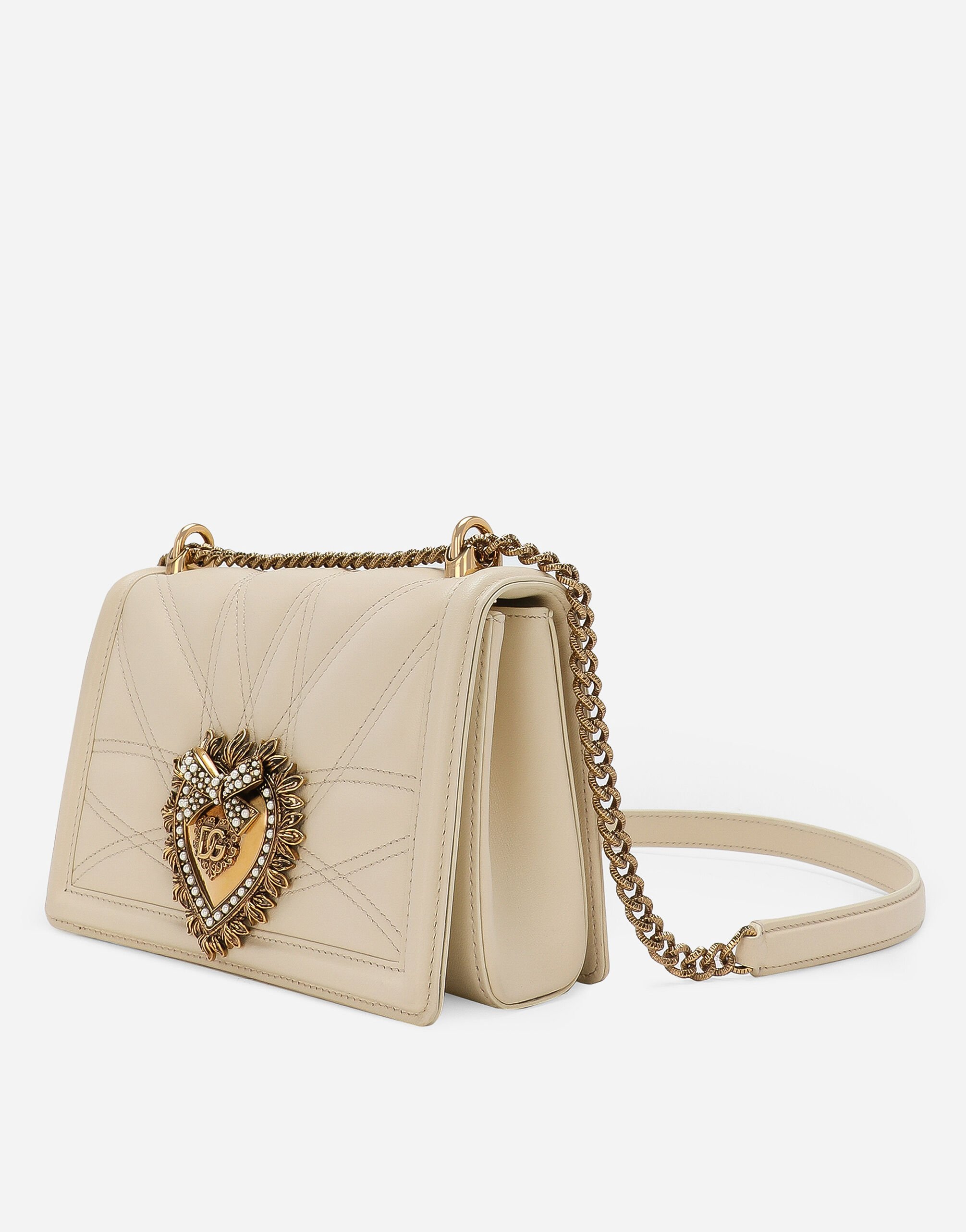 Medium Devotion shoulder bag in White for | Dolce&Gabbana® US