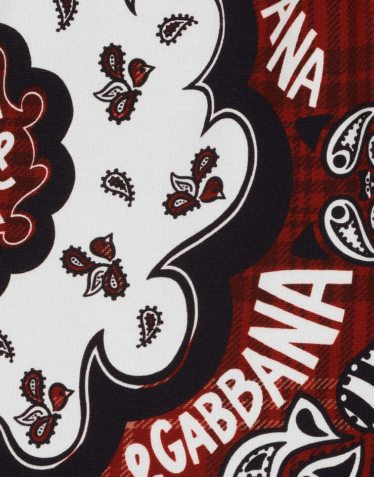 Dolce & Gabbana Bandana 印花平纹针织百慕大短裤 版画 L4JQT1II7CX