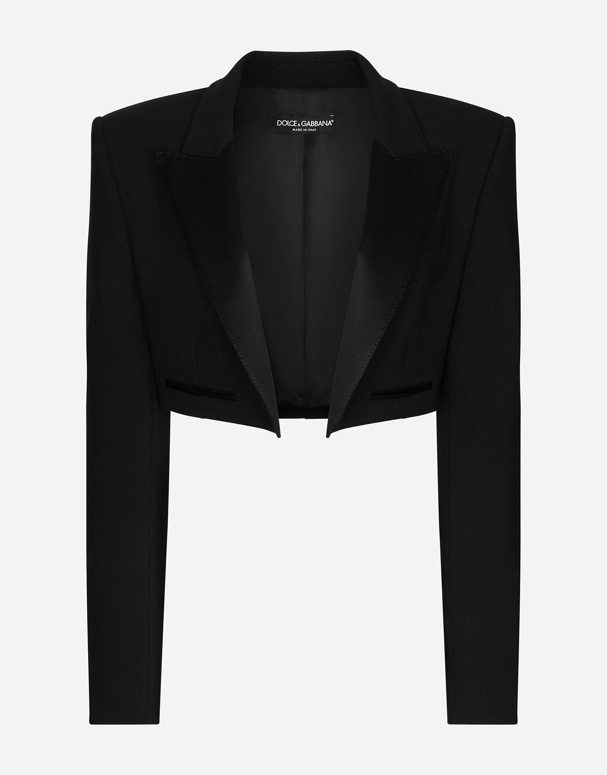 ${brand} Wool gabardine Spencer tuxedo jacket ${colorDescription} ${masterID}