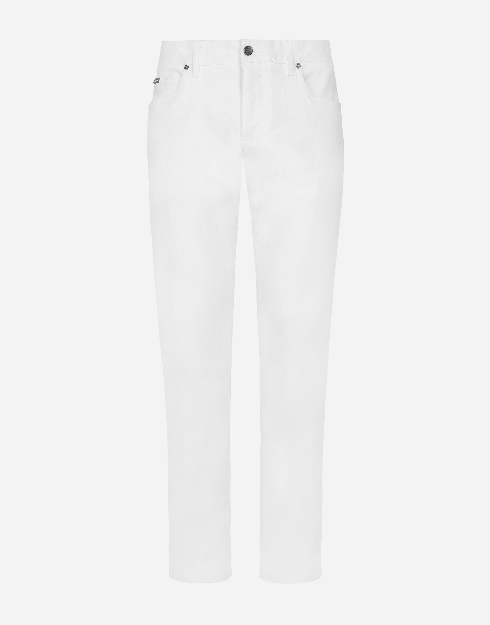 Dolce & Gabbana White regular stretch jeans Multicolor G9NL5DG8GW9
