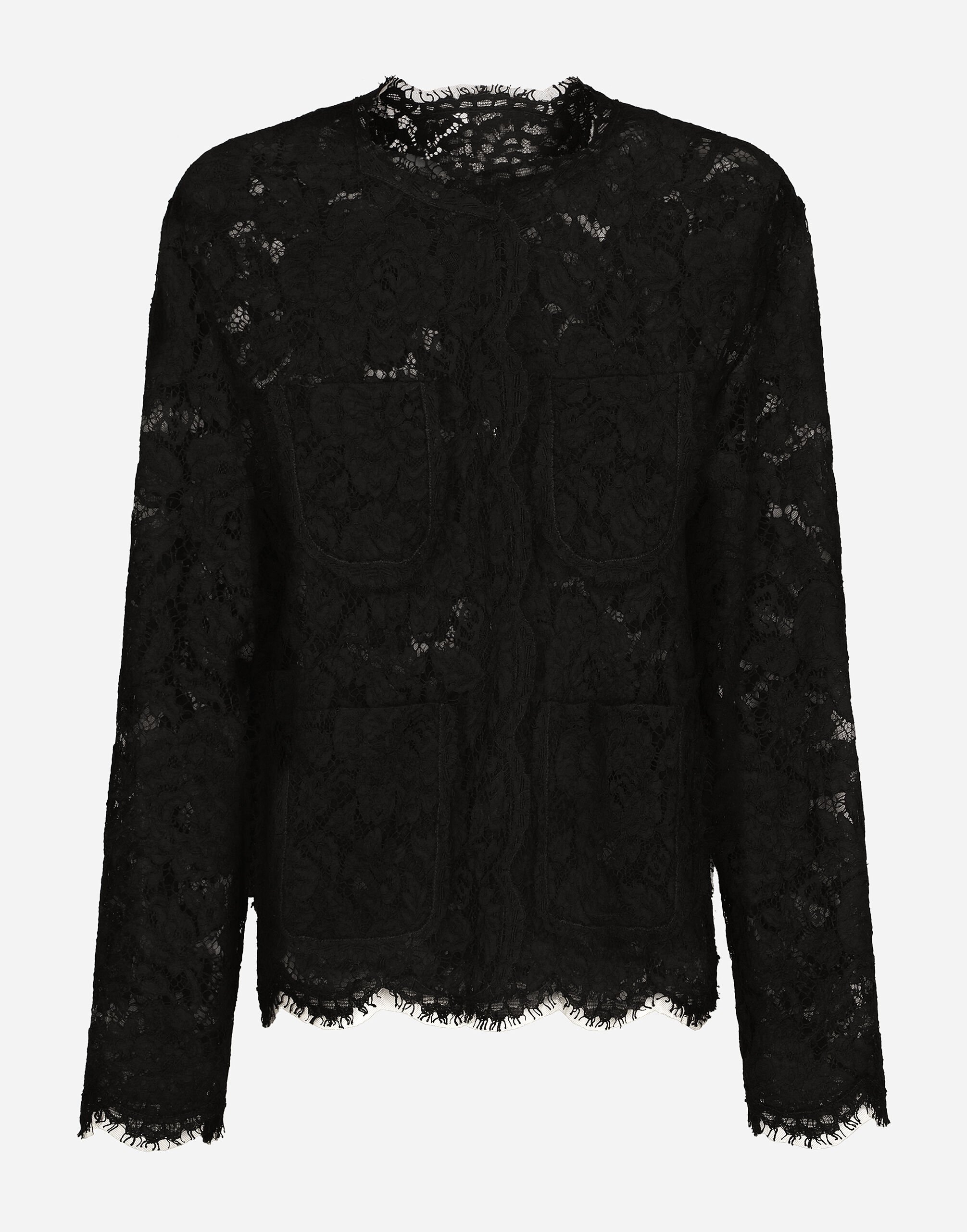 Dolce amp; Gabbana micro-dot single-breasted blazer - Black